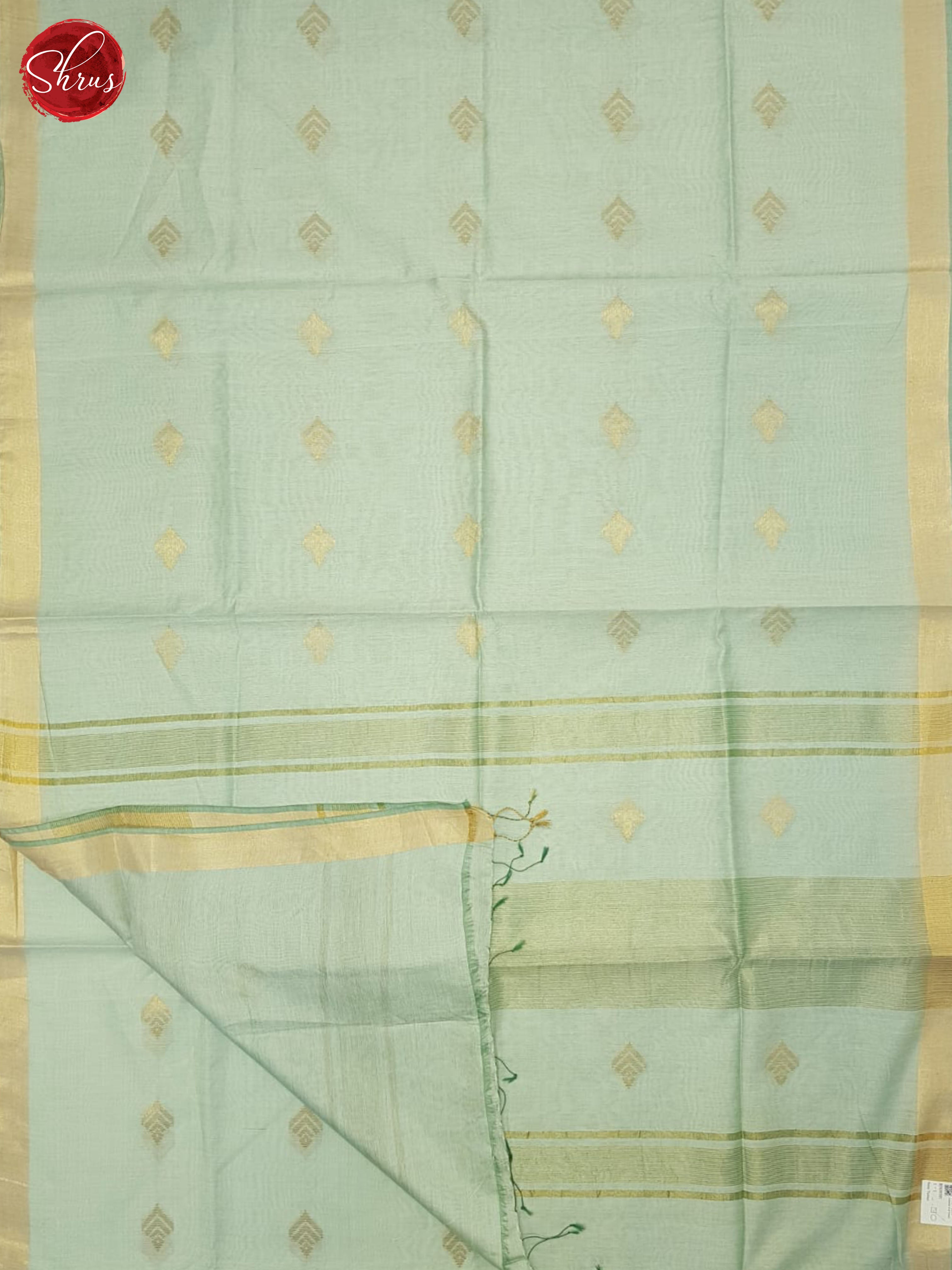 Aqua Green(Single Tone) - Semi Tussar Saree - Shop on ShrusEternity.com