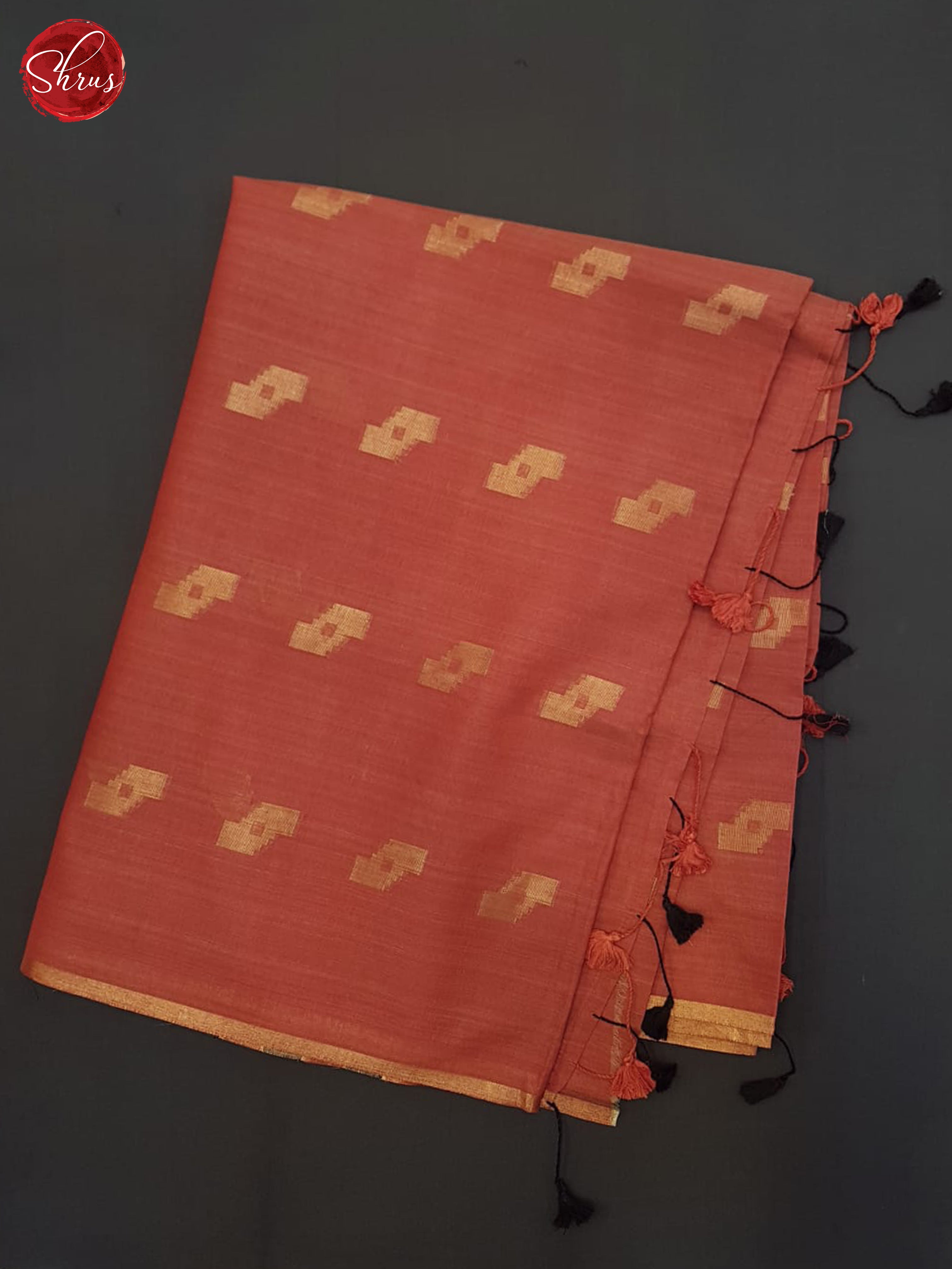 Red(Single Tone) - Semi Tussar Saree - Shop on ShrusEternity.com