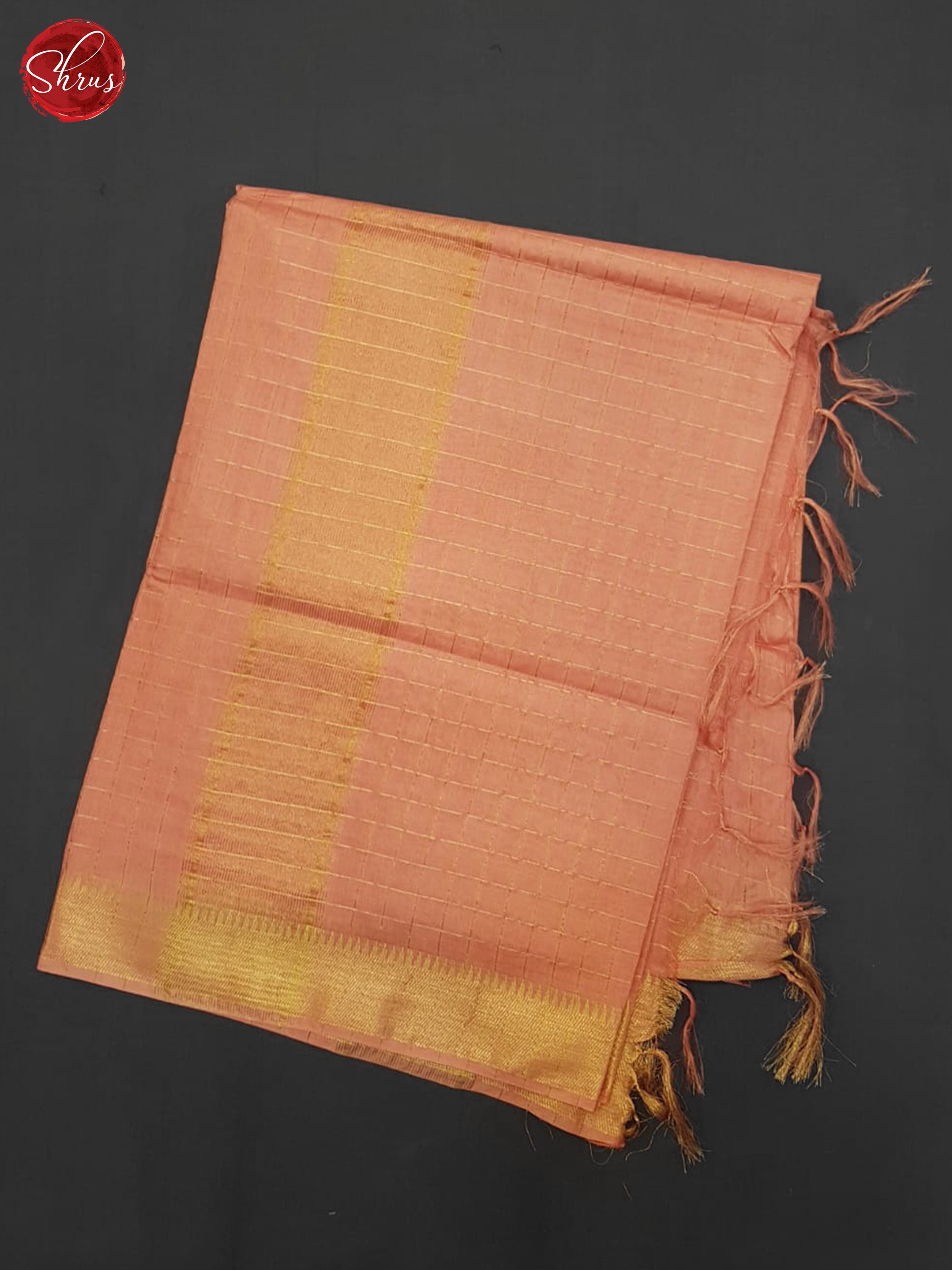 Pink (Single Tone) - Semi Tussar Saree - Shop on ShrusEternity.com