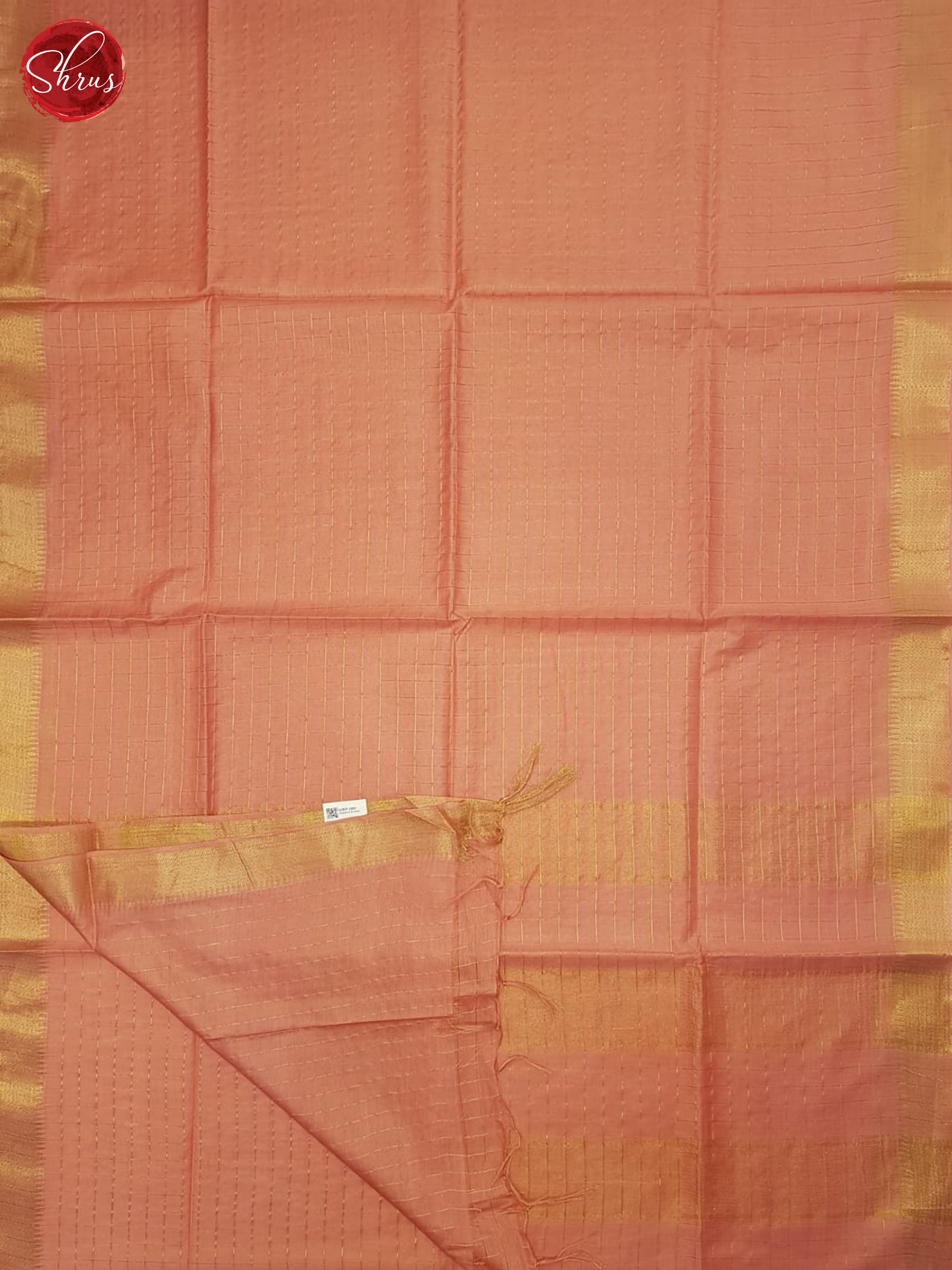 Pink (Single Tone) - Semi Tussar Saree - Shop on ShrusEternity.com