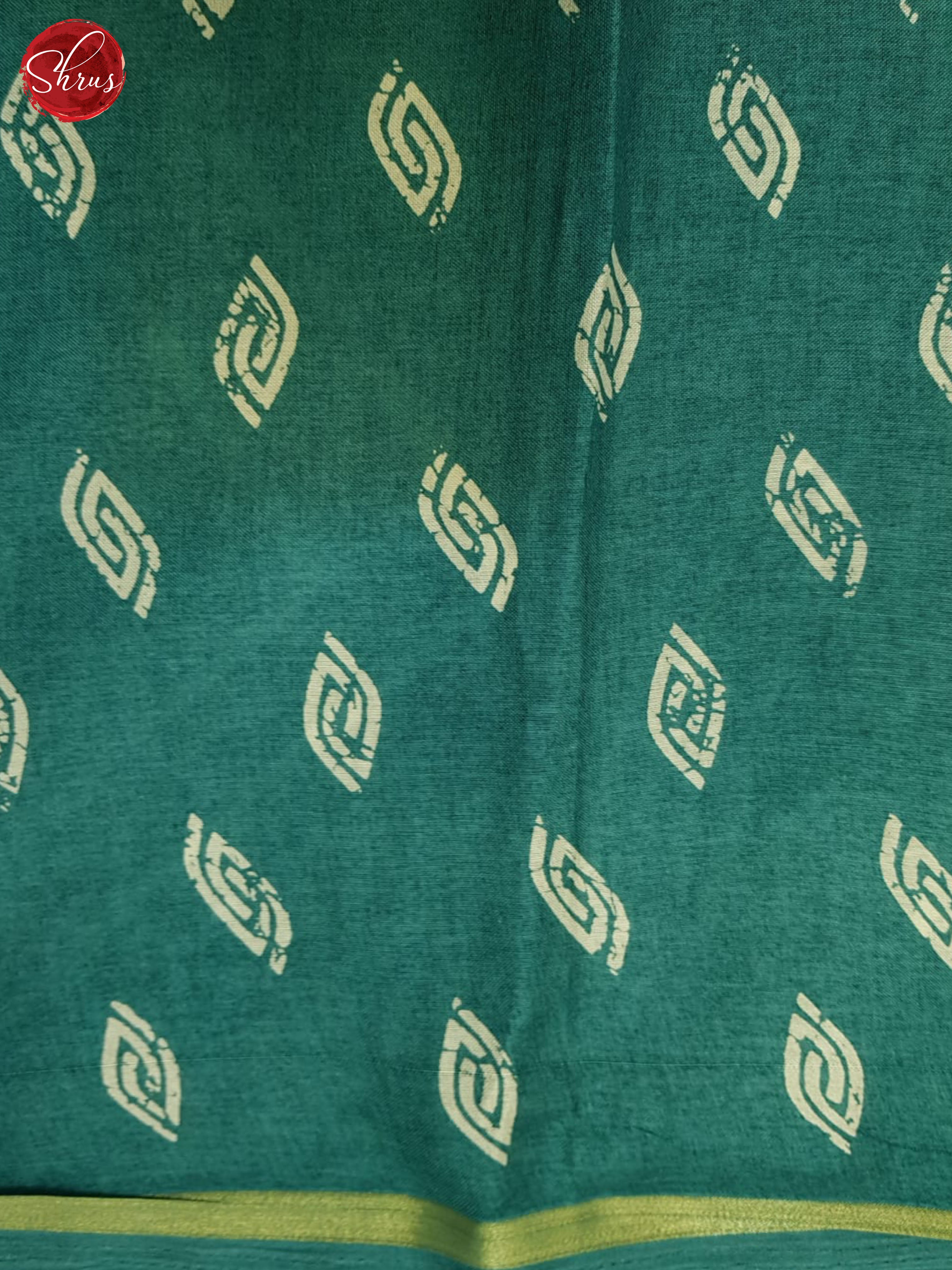 Teal Green(Single tone) - Semi crepe Saree - Shop on ShrusEternity.com