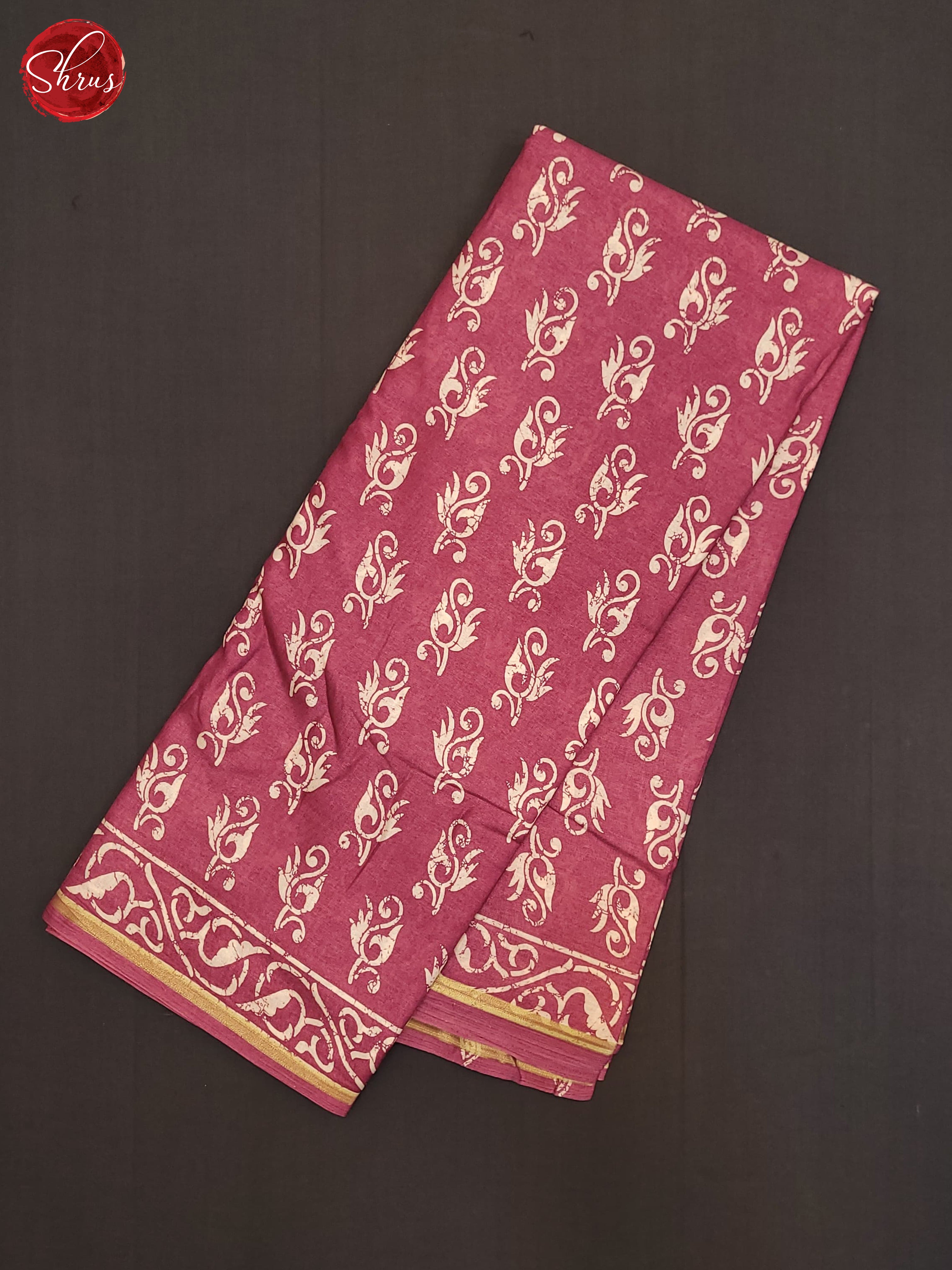 Pink(Single Tone)- Semi Crepe Saree - Shop on ShrusEternity.com