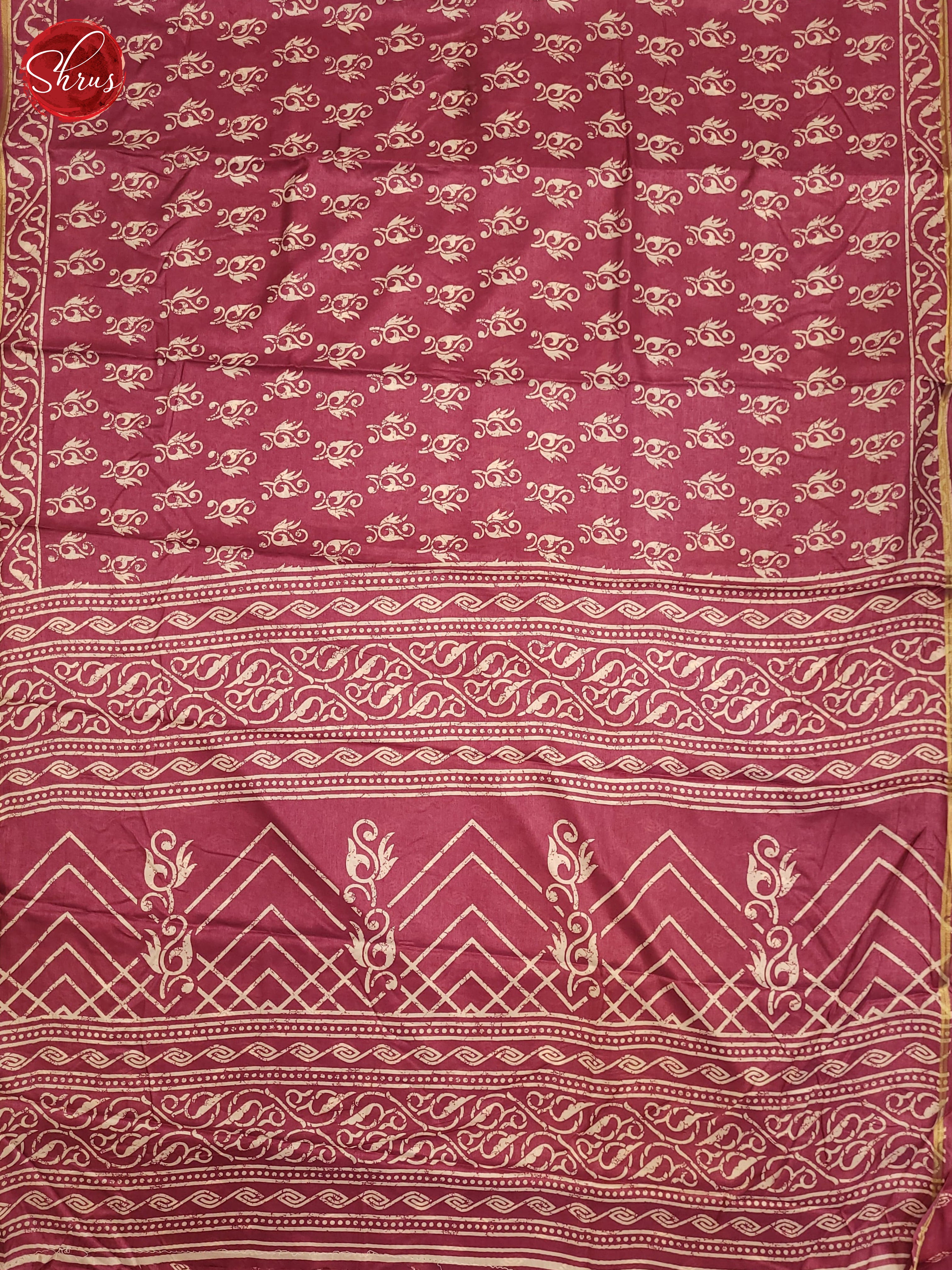 Pink(Single Tone)- Semi Crepe Saree - Shop on ShrusEternity.com