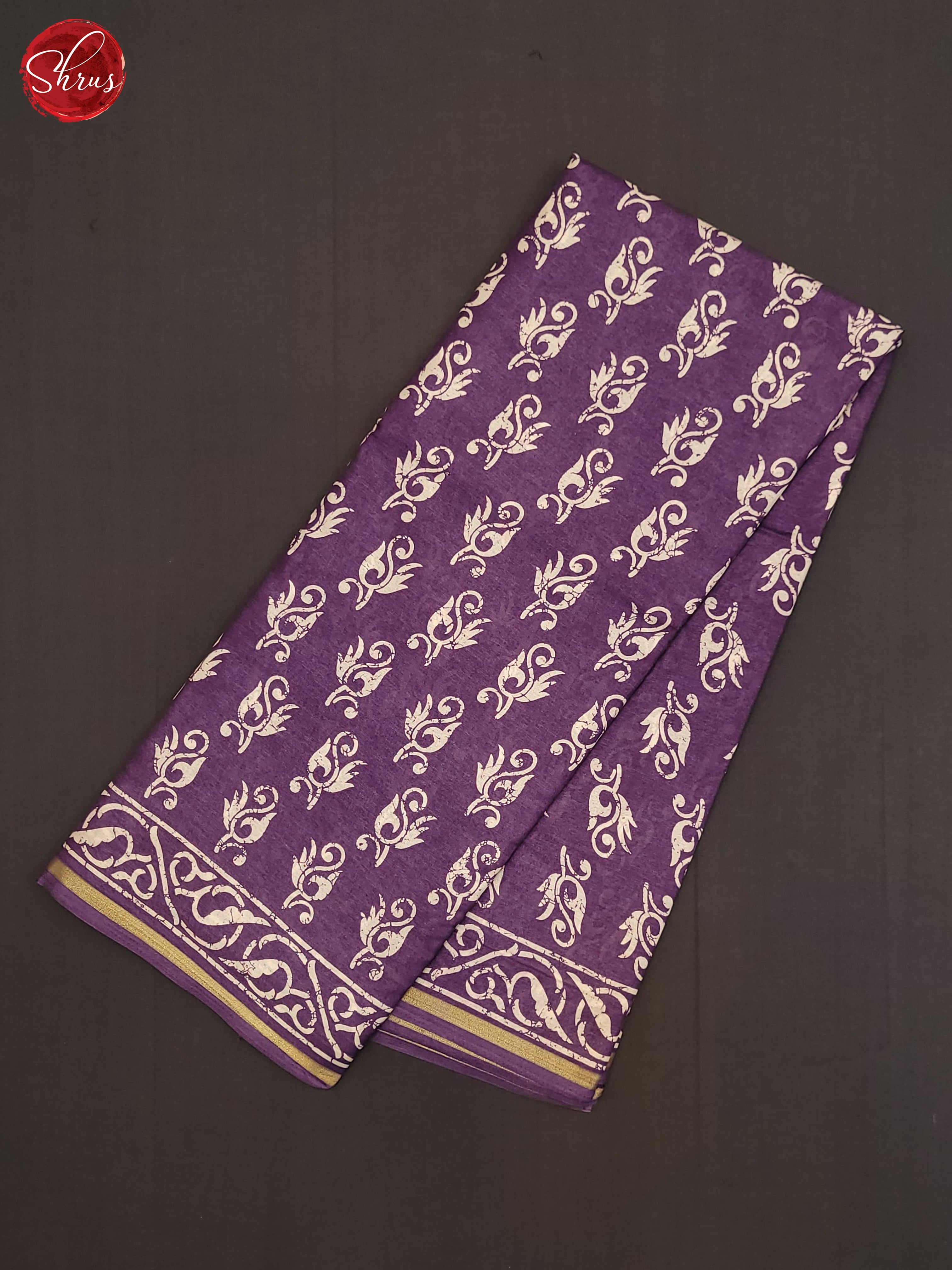 Lavender(Single Tone) - Semi Crepe Saree - Shop on ShrusEternity.com