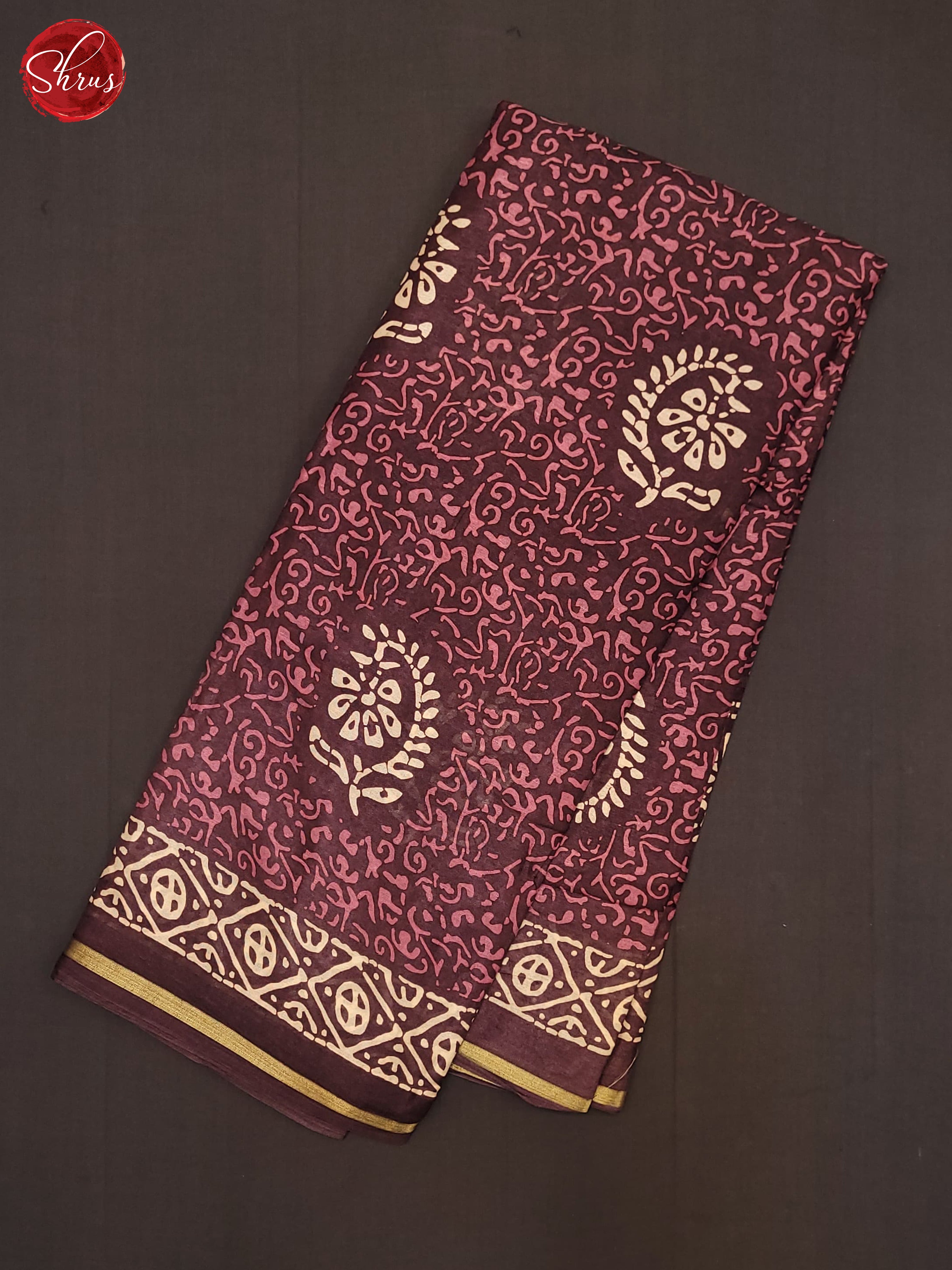 Majenta pink (Single Tone)- Semi Crepe Saree - Shop on ShrusEternity.com