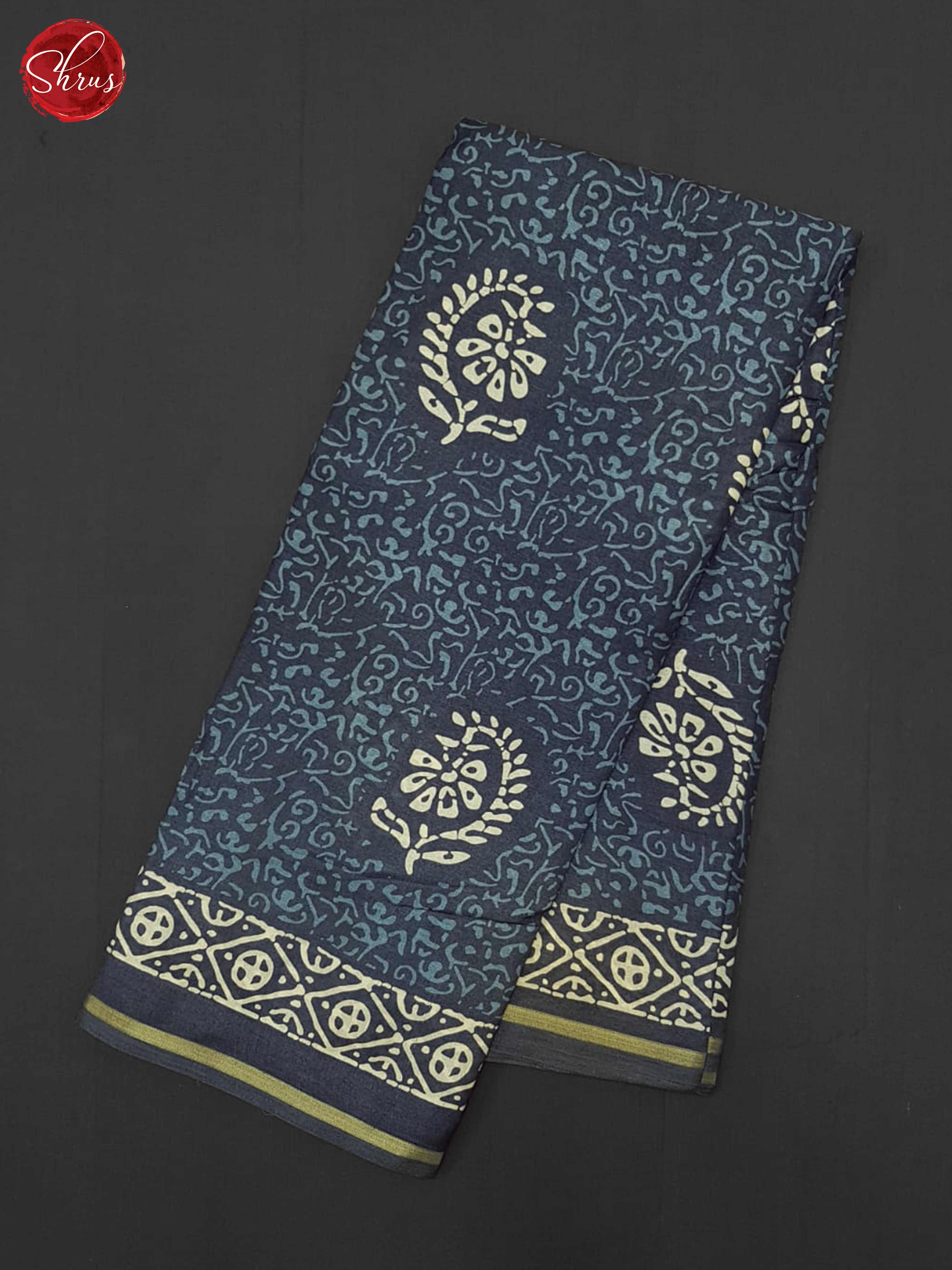 Blue(Single Tone) - Semi Crepe Saree - Shop on ShrusEternity.com