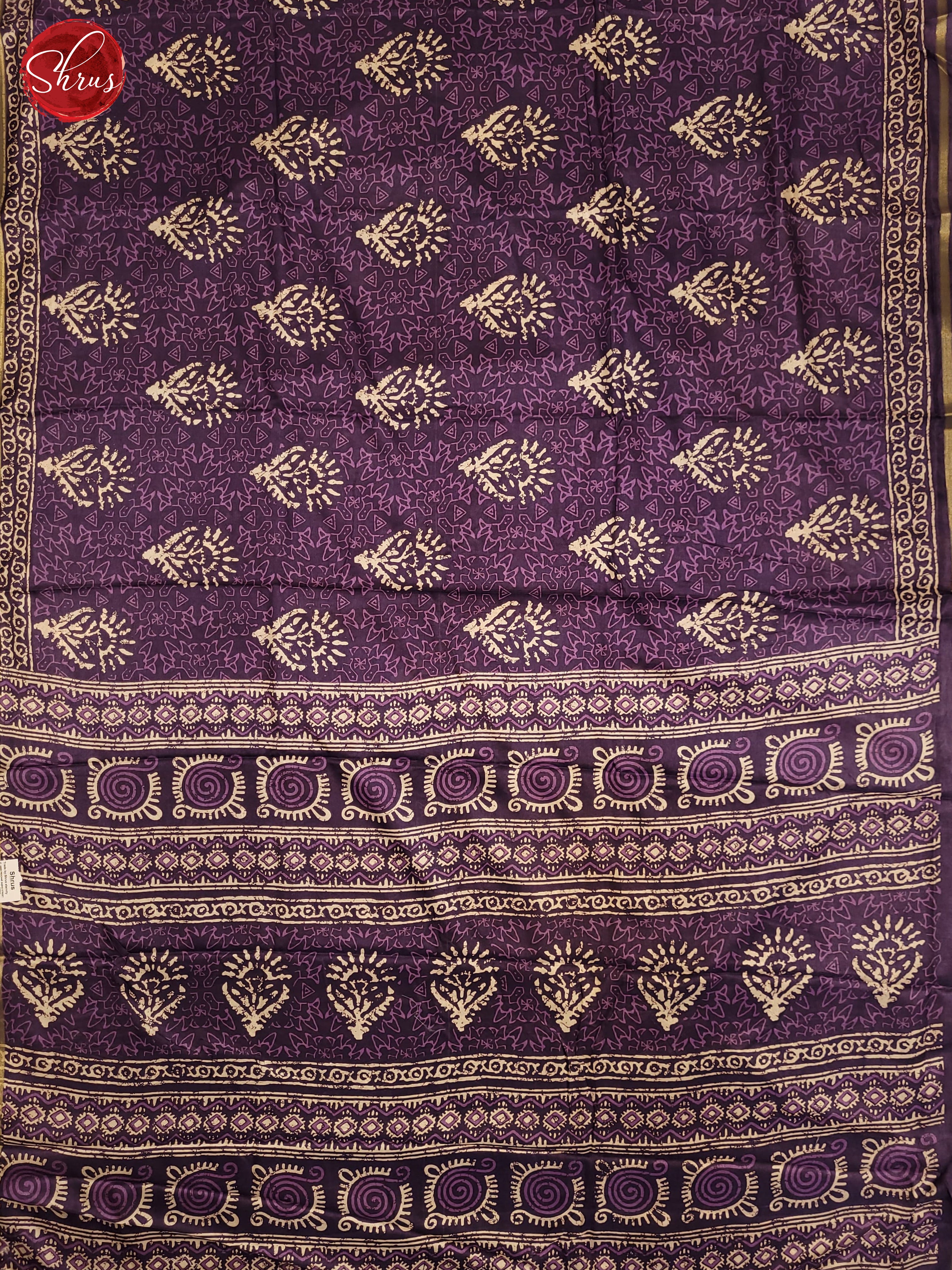 Lavender(Single Tone) - Semi Crepe Saree - Shop on ShrusEternity.com