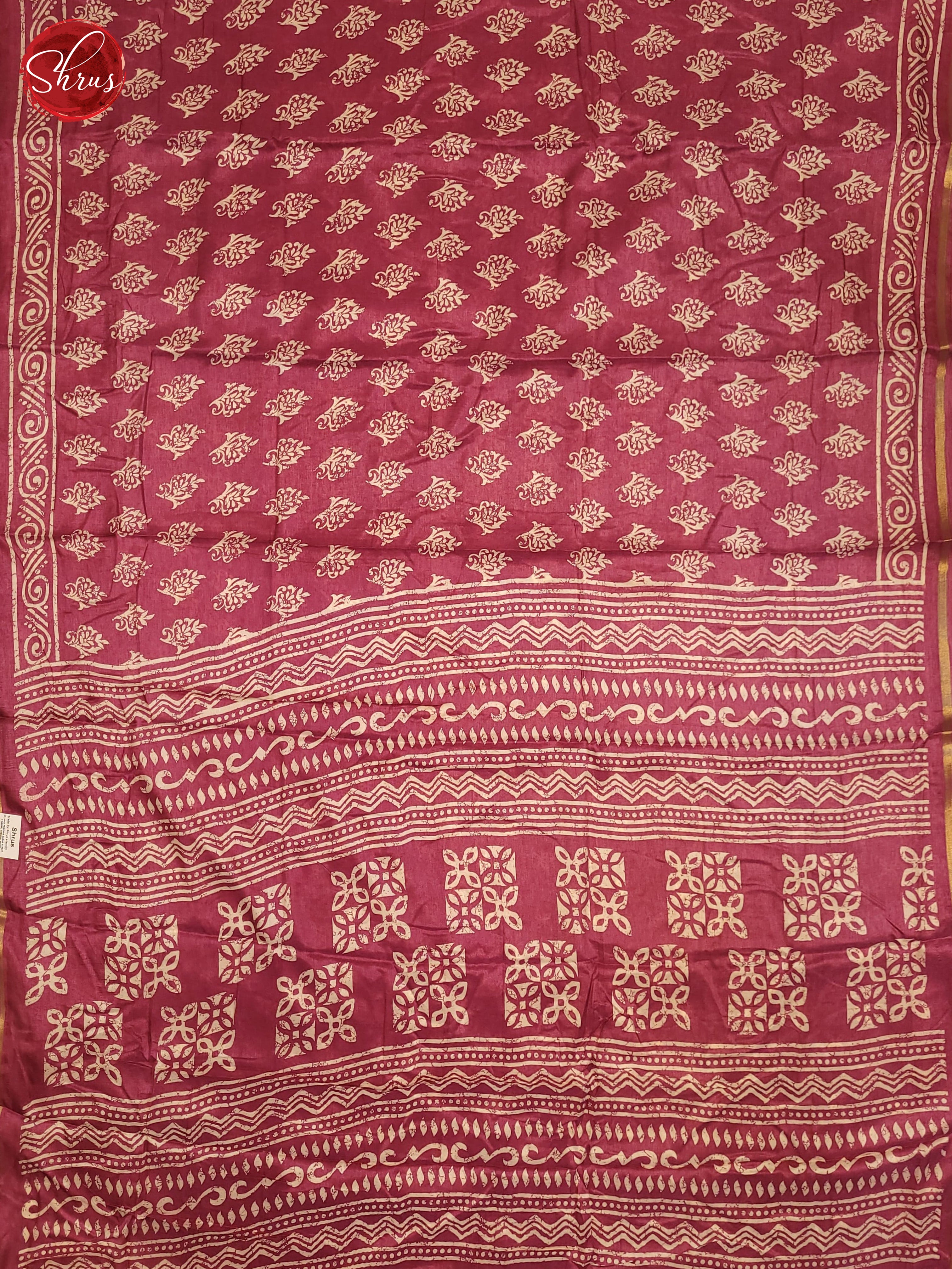 Pink(Single Tone) - Semi Crepe Saree - Shop on ShrusEternity.com