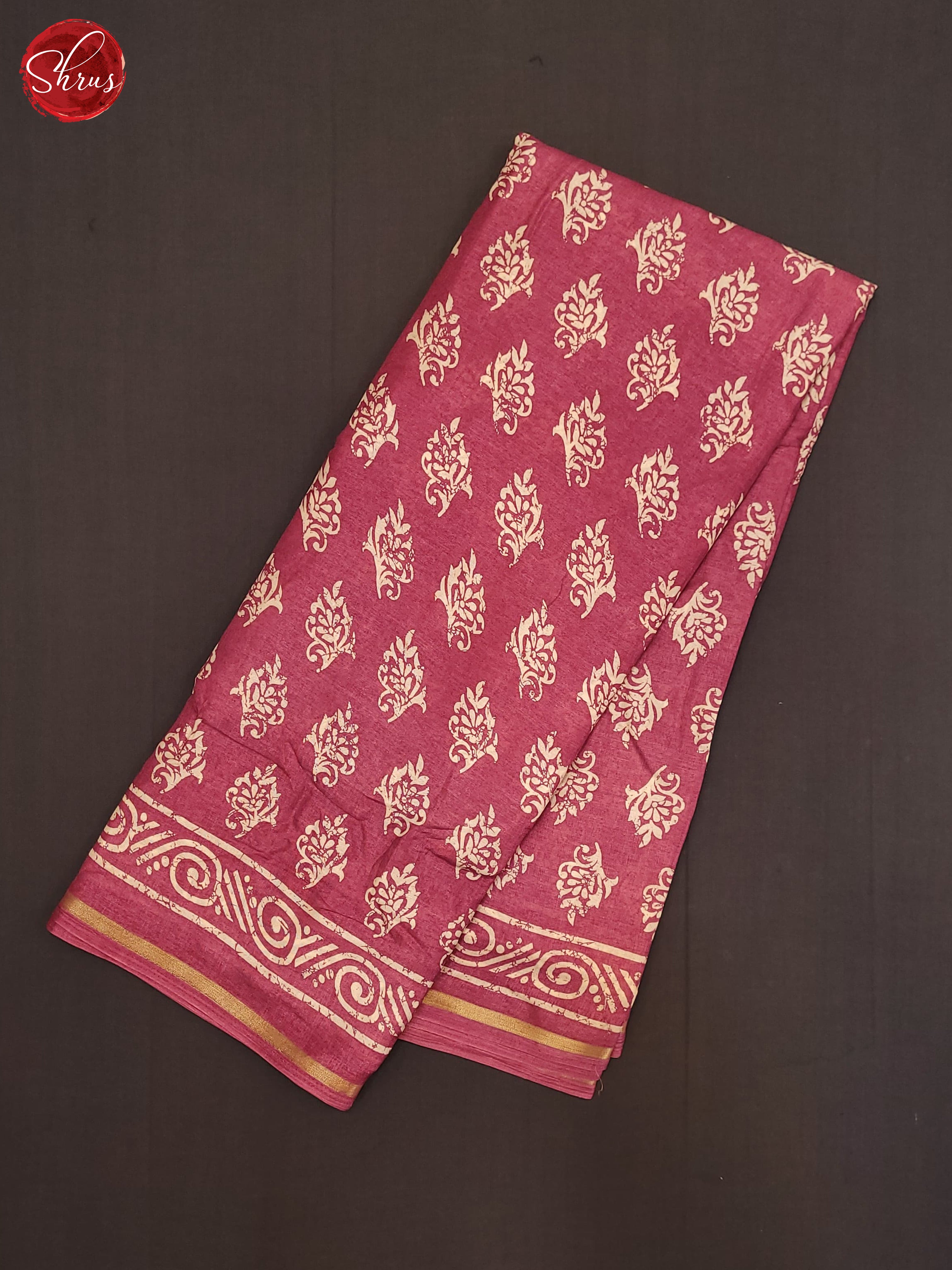 Pink(Single Tone) - Semi Crepe Saree - Shop on ShrusEternity.com