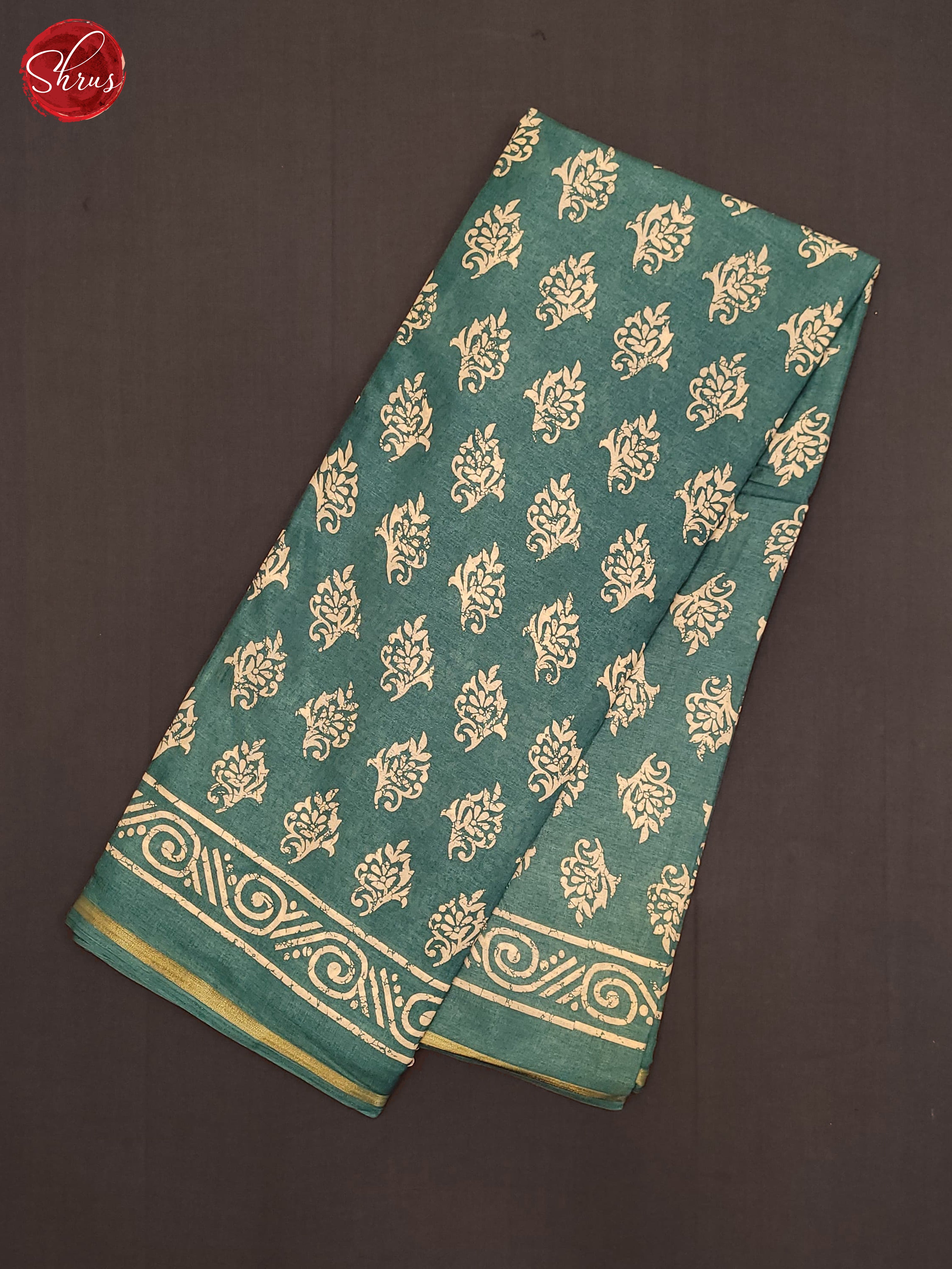 Green(Single Tone) - Semi Crepe Saree - Shop on ShrusEternity.com