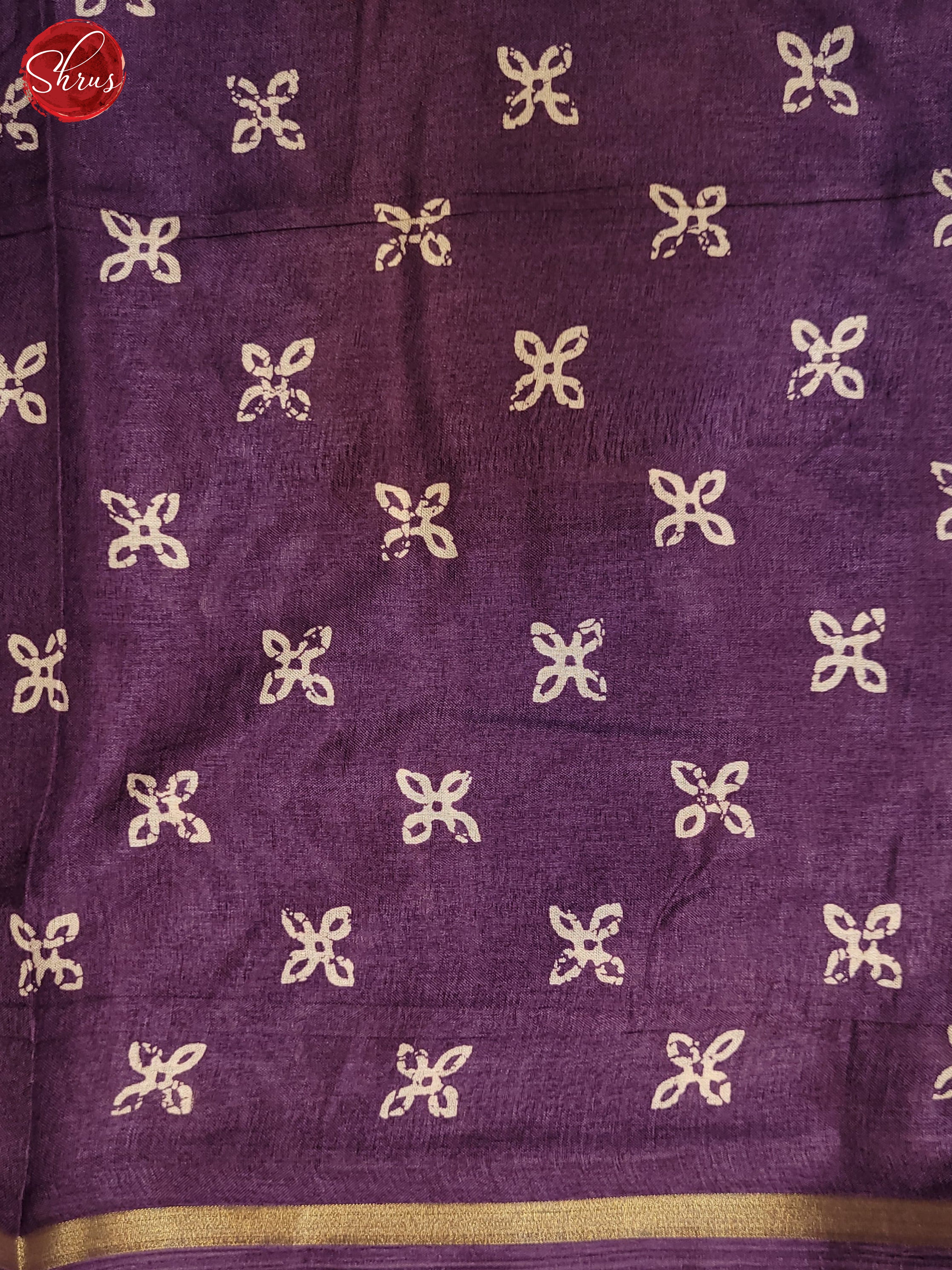 Purple(Single tone)- Semi Crepe Saree - Shop on ShrusEternity.com