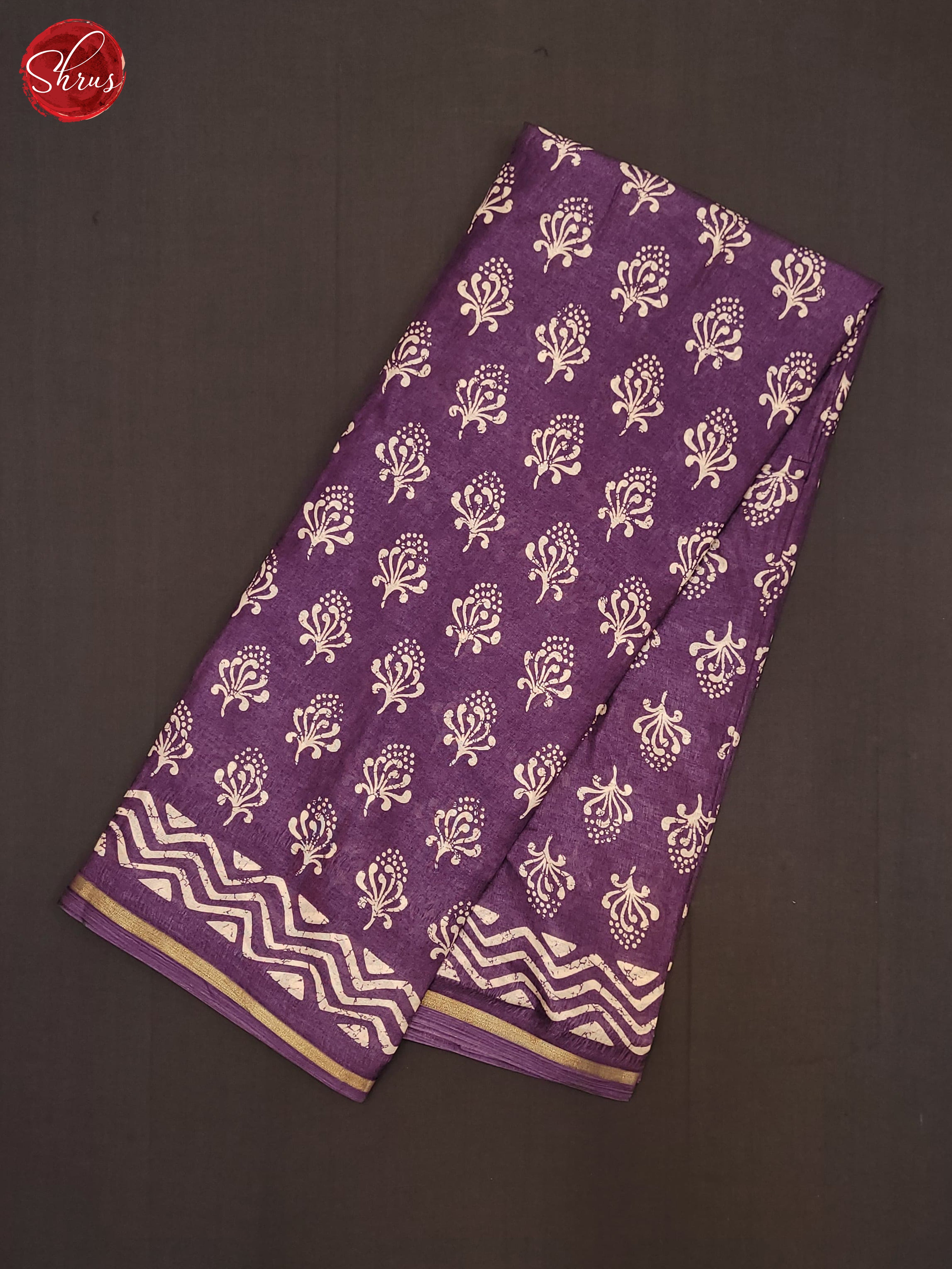 Purple(Single tone)- Semi Crepe Saree - Shop on ShrusEternity.com