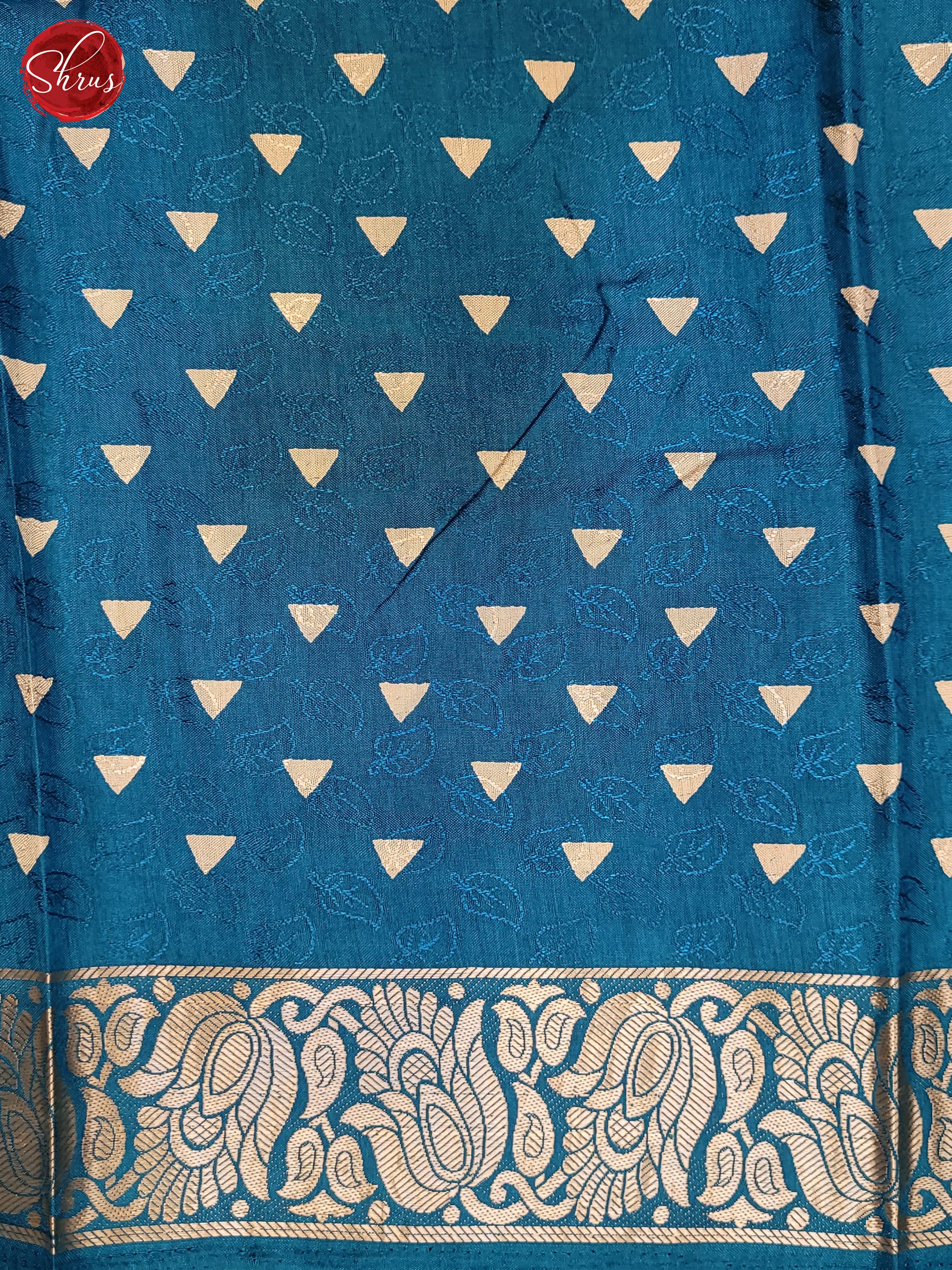 Blue(Single Tone) - Semi Crepe Saree - Shop on ShrusEternity.com