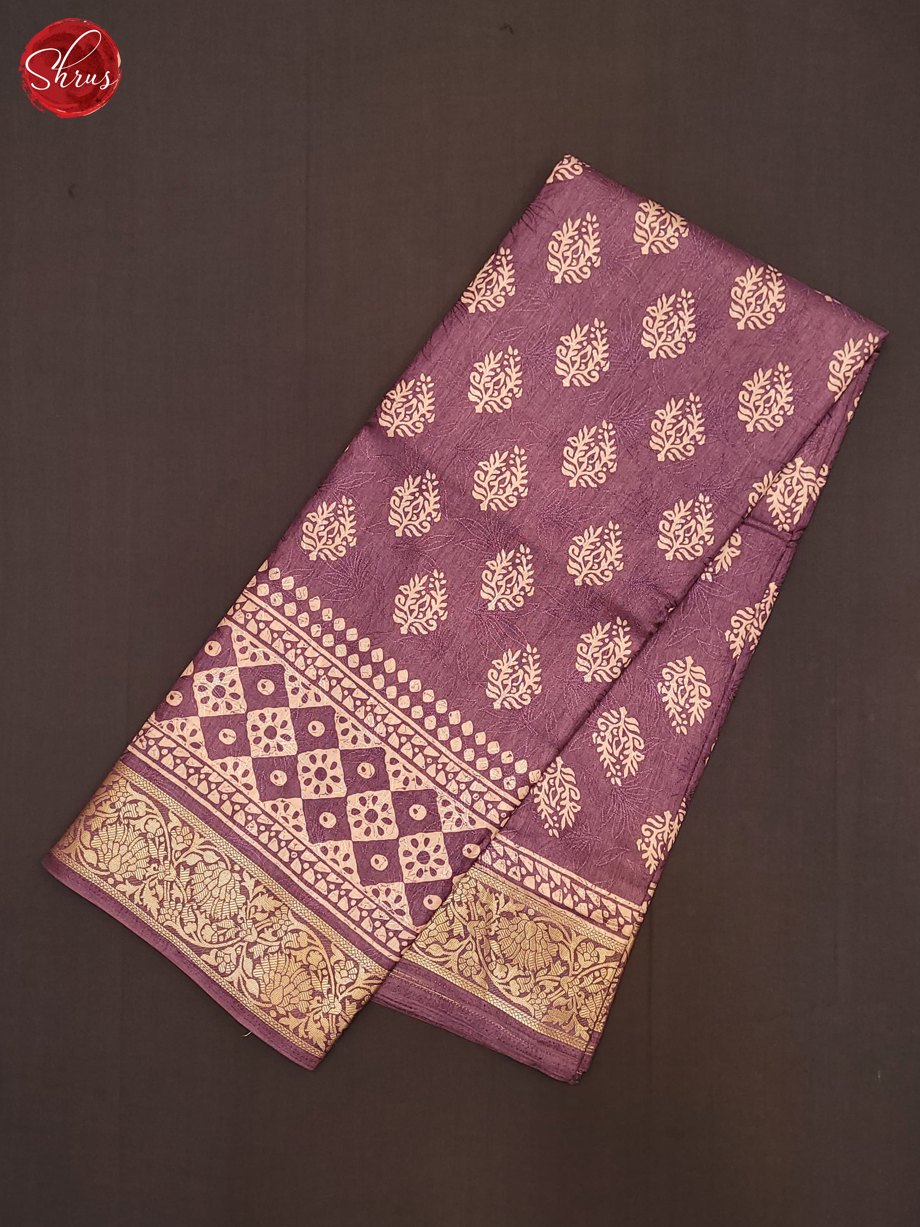 Lavender(Single Tone)- Semi Crepe Saree - Shop on ShrusEternity.com