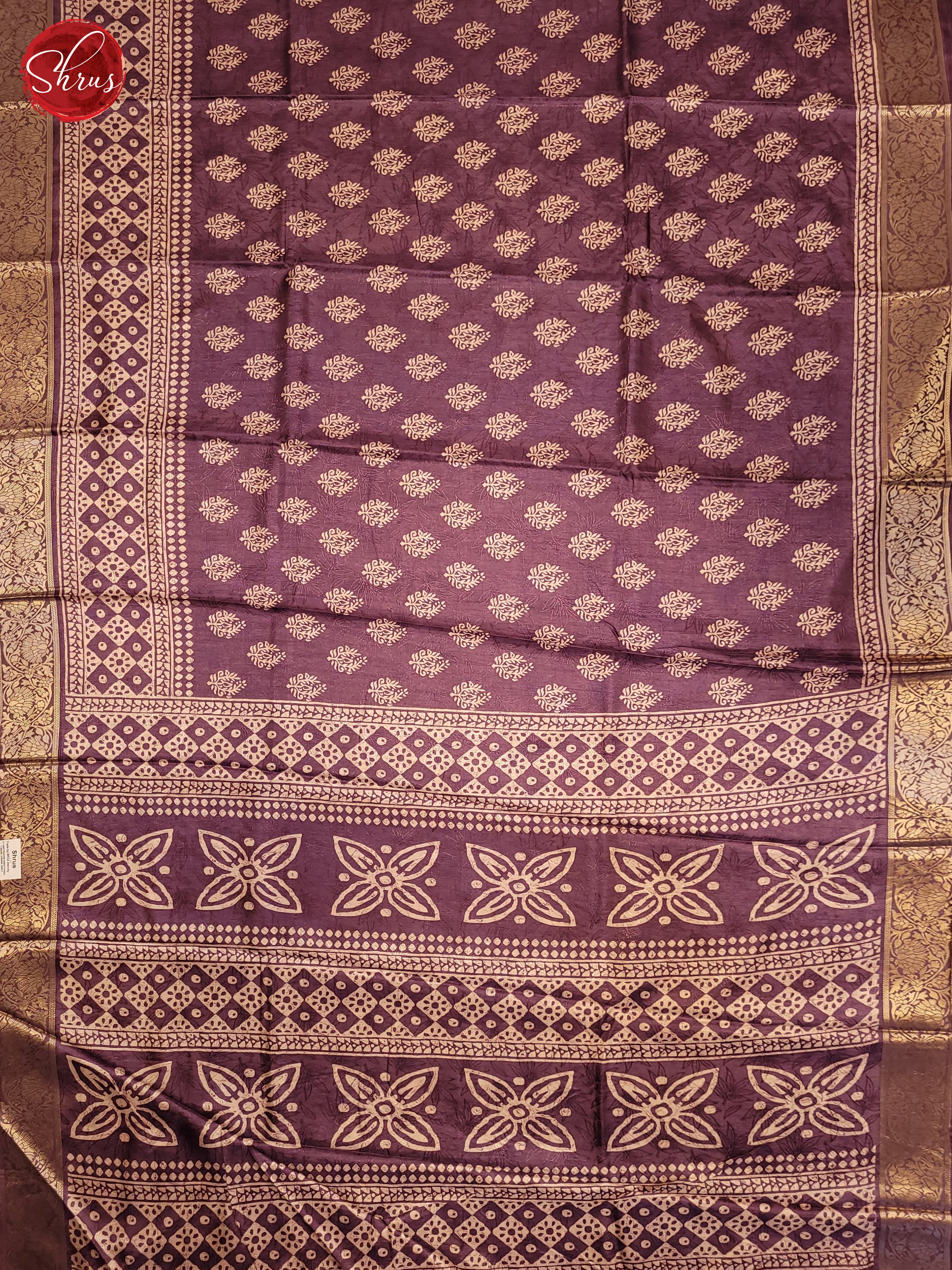 Lavender(Single Tone)- Semi Crepe Saree - Shop on ShrusEternity.com