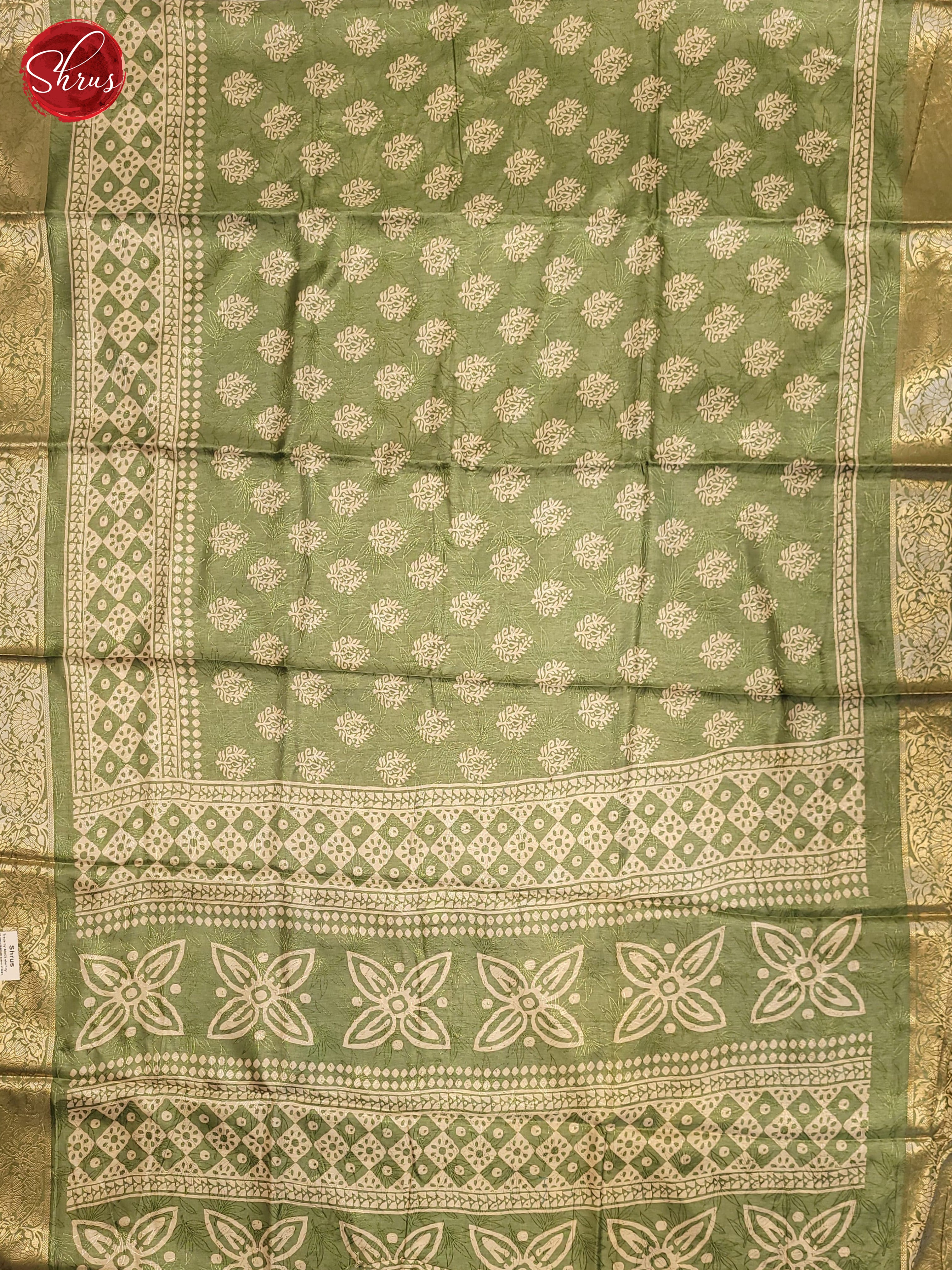 Paste Green(Single Tone) - Semi Crepe Saree - Shop on ShrusEternity.com