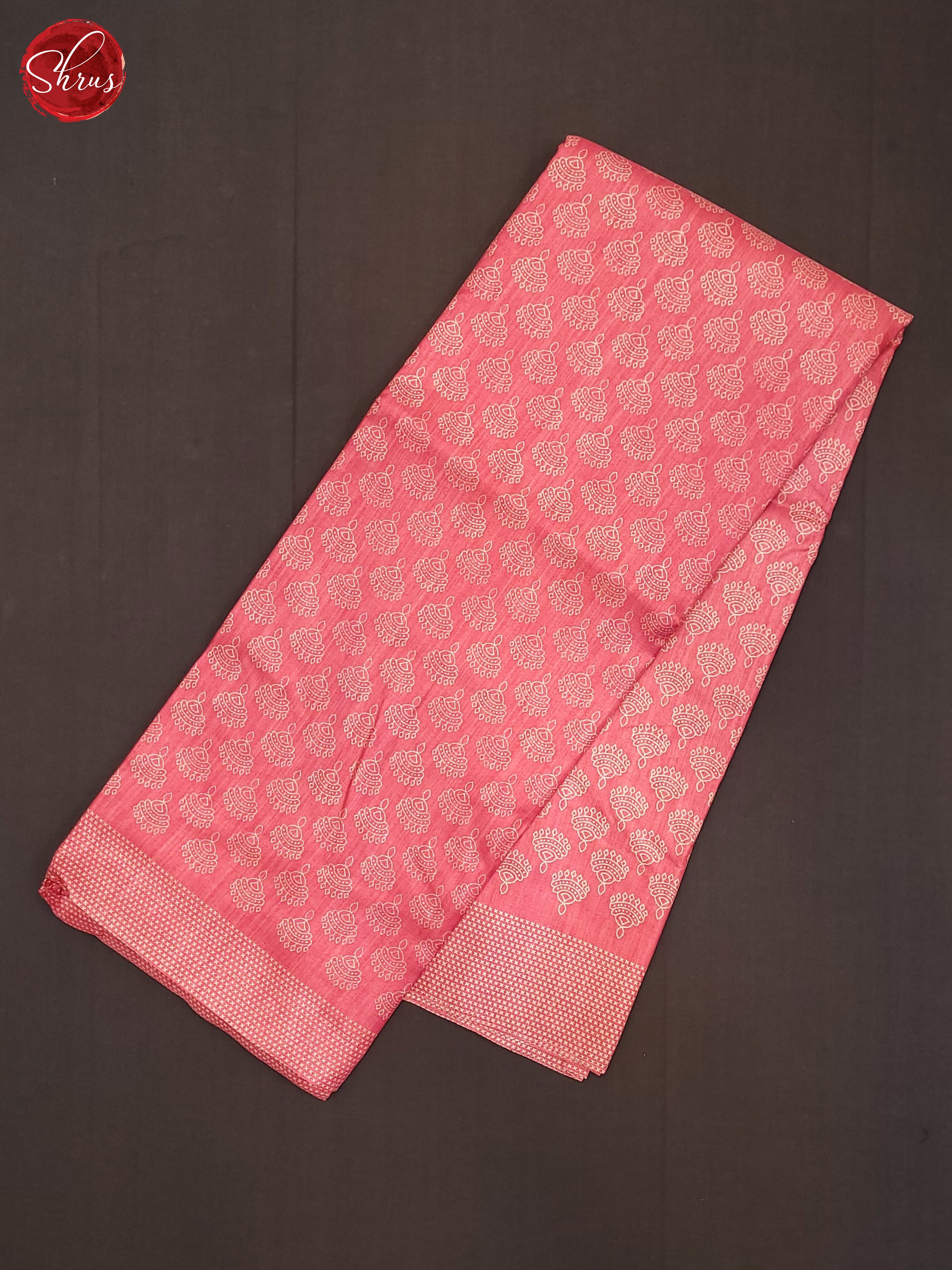 Pink(Single Tone) - Semi Crepe Saree - Shop on ShrusEternity.com