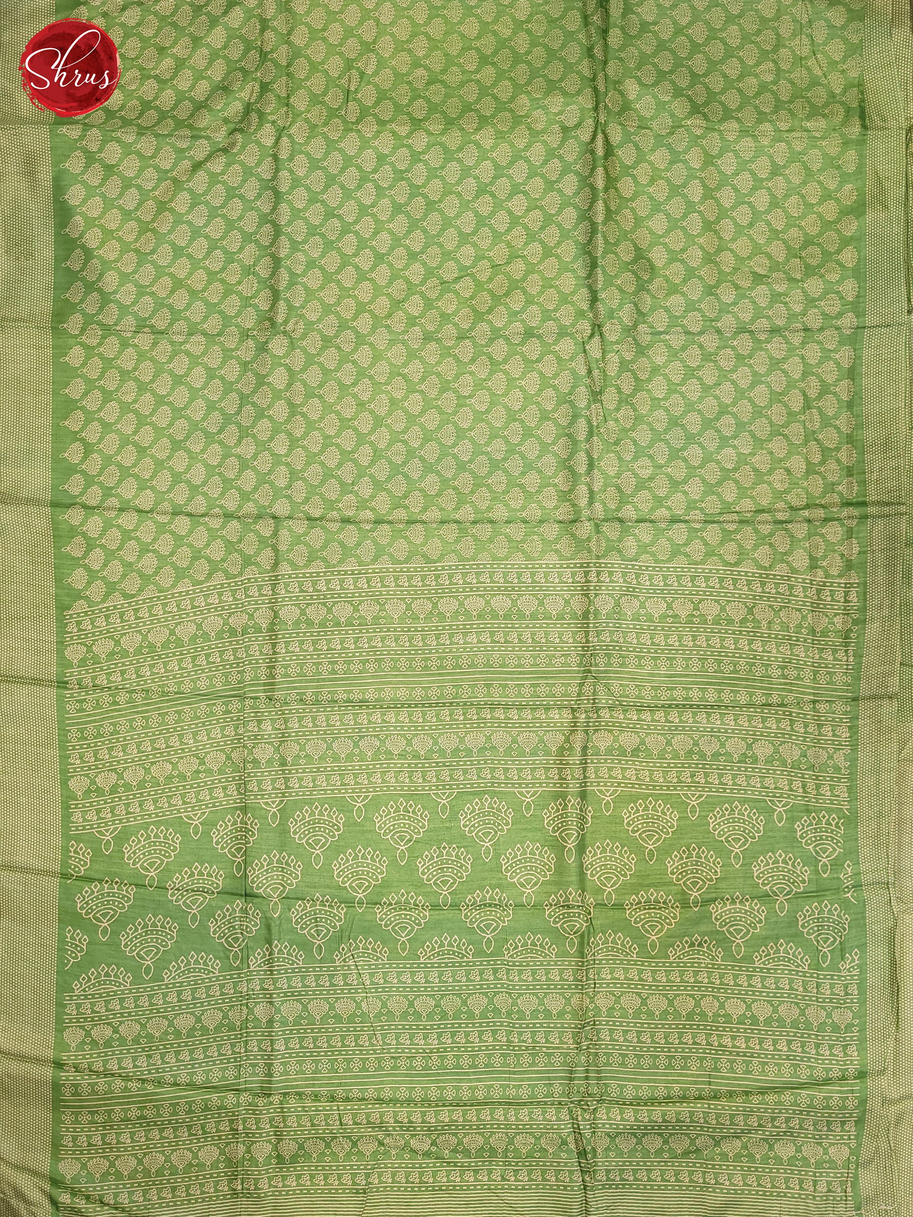 Green(single tone)- Semi Crepe Saree - Shop on ShrusEternity.com