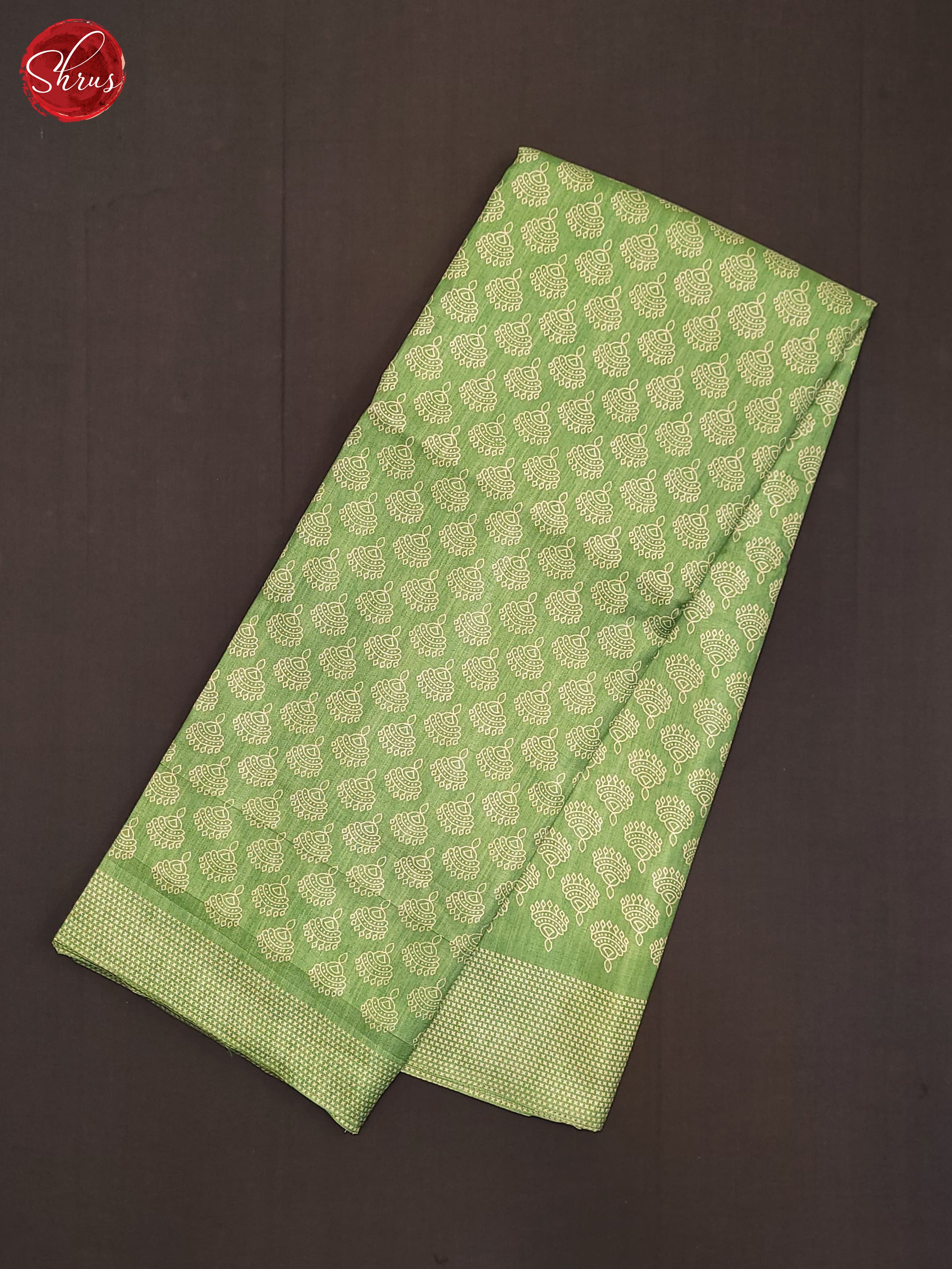 Green(single tone)- Semi Crepe Saree - Shop on ShrusEternity.com