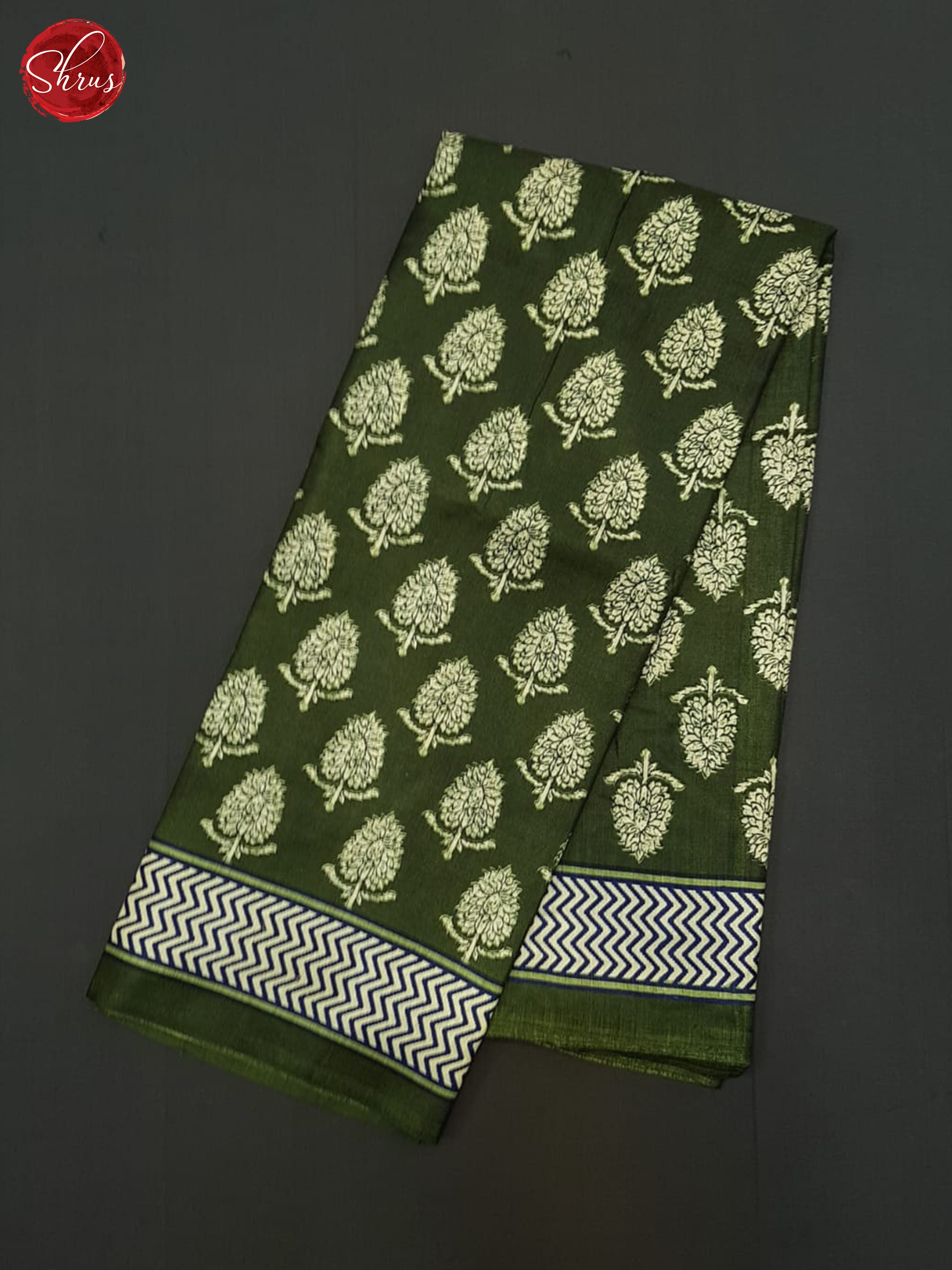 Green(SIngle Tone) - Semi crepe Saree - Shop on ShrusEternity.com