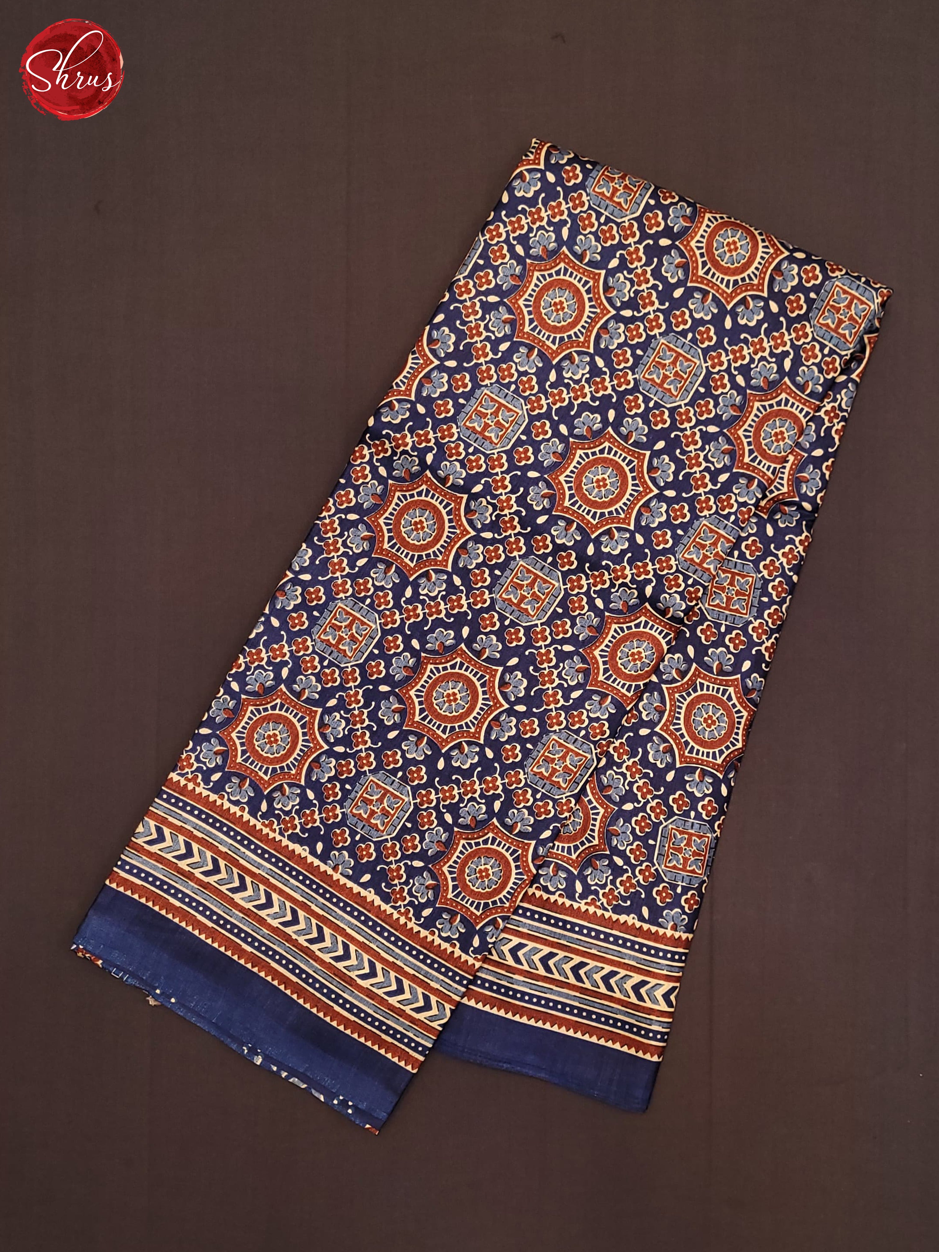 Blue(Single tone) - Semi Crepe Saree - Shop on ShrusEternity.com