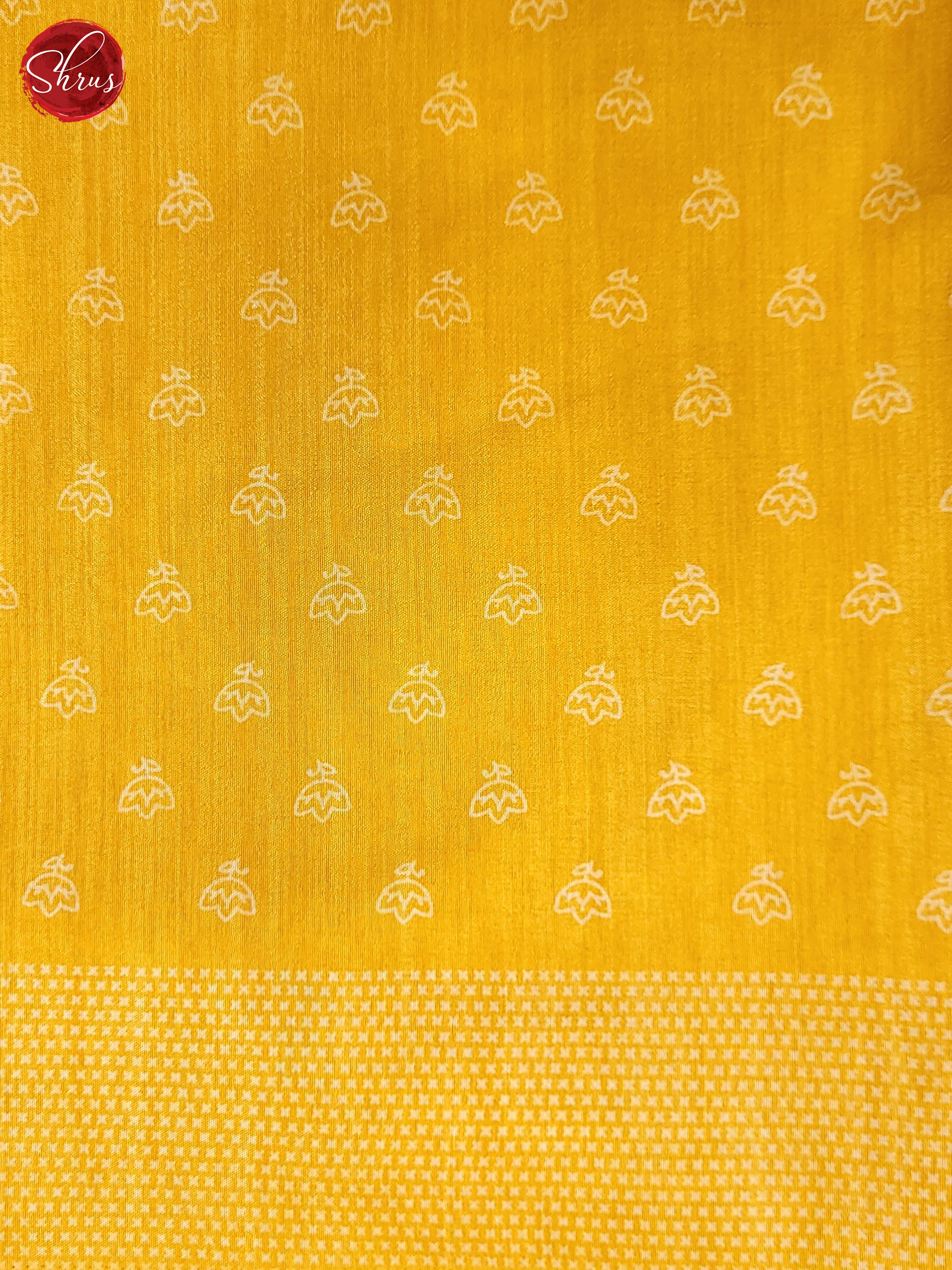 Yellow(Single Tone)- Semi Crepe Saree - Shop on ShrusEternity.com