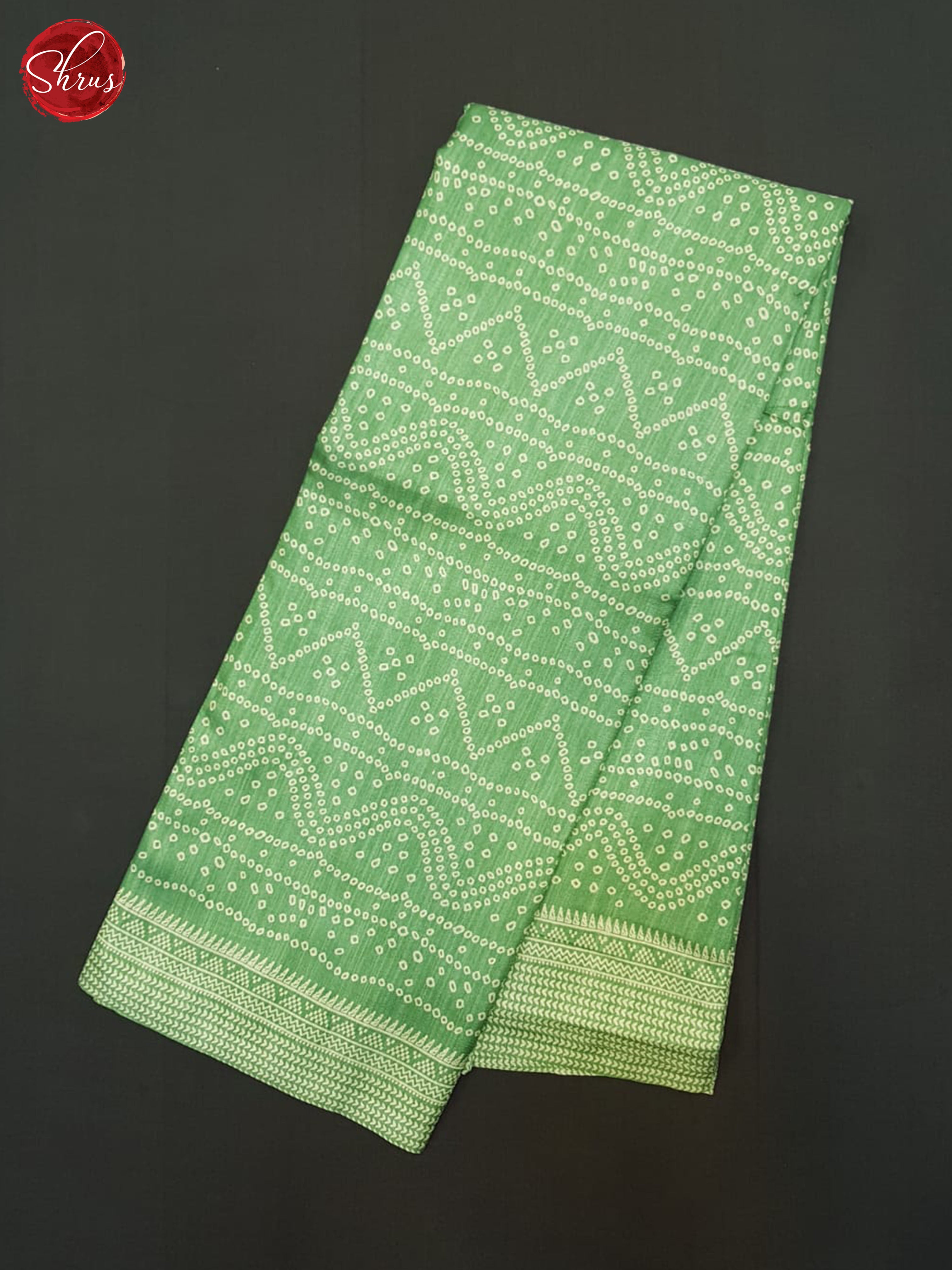 Green(single tone)- Semi crepe Saree - Shop on ShrusEternity.com