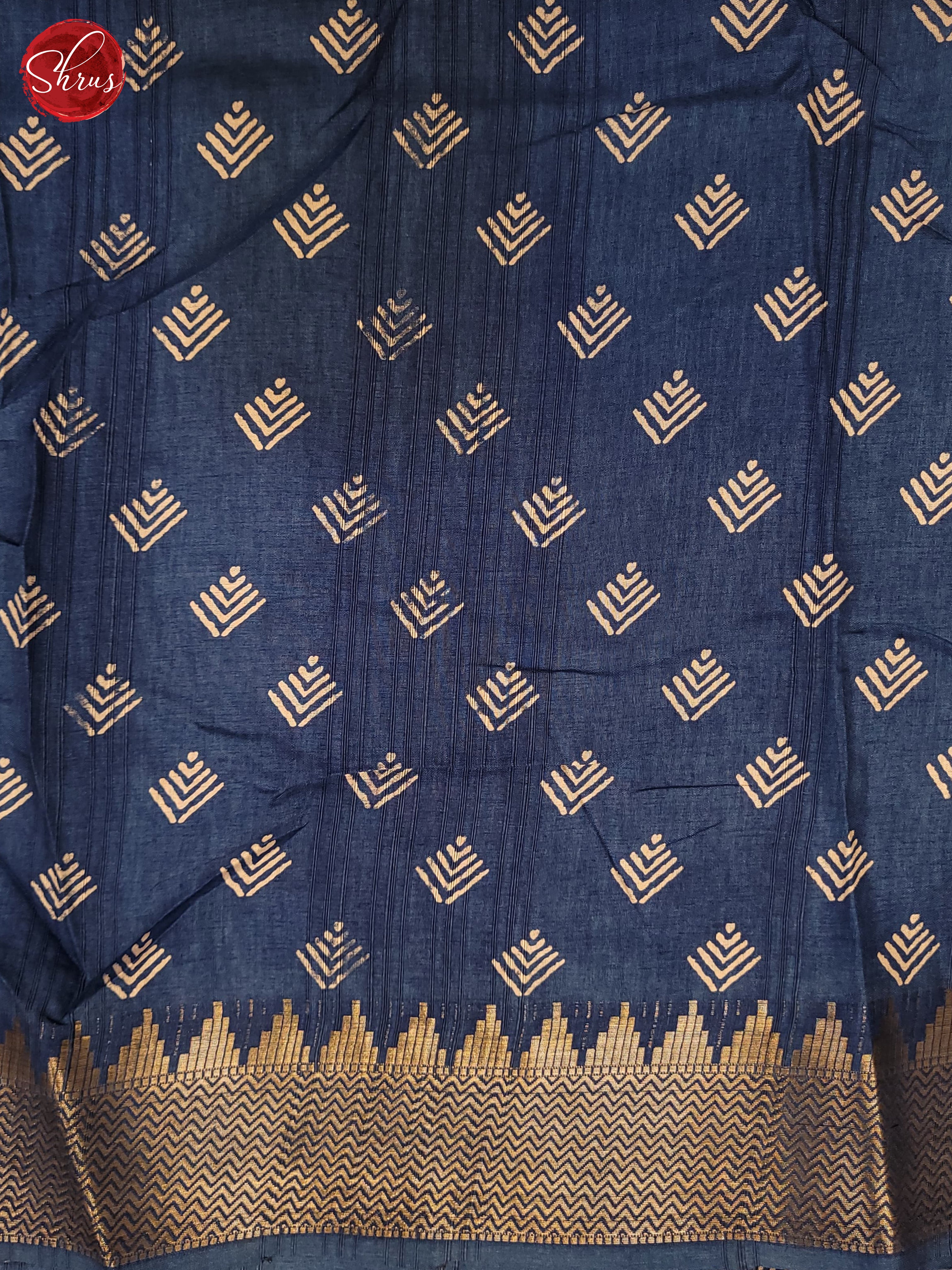 Blue(SIngle Tone)- Semi Crepe Saree - Shop on ShrusEternity.com