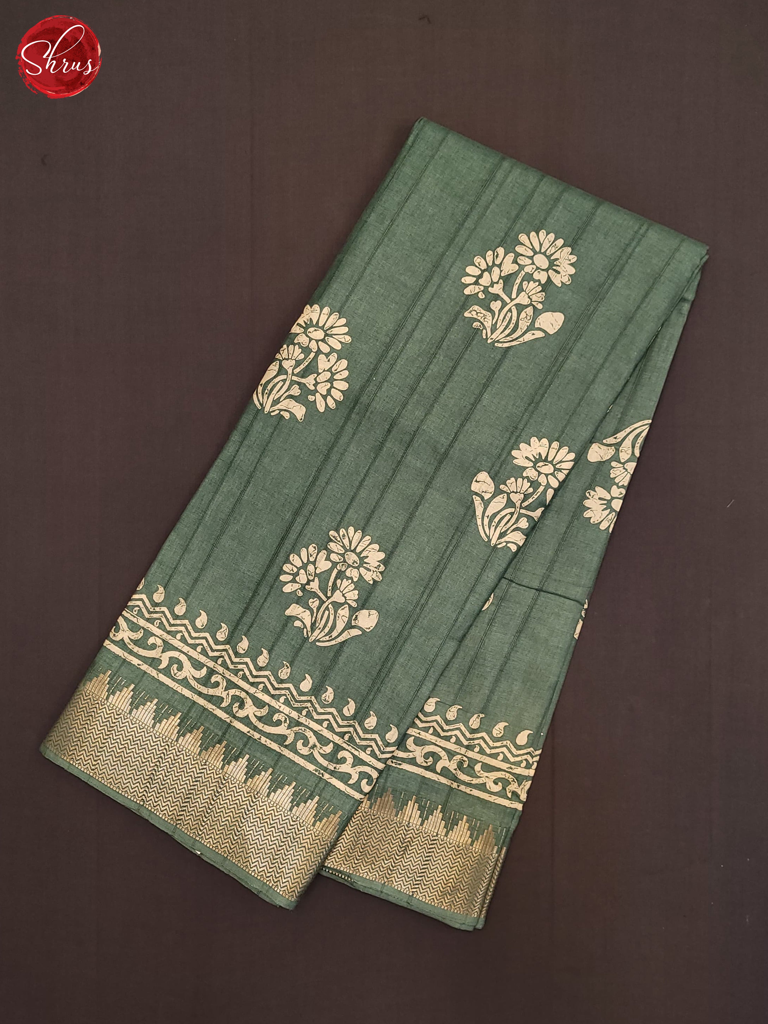 Pastel Green(Single Tone) - Semi Crepe Saree - Shop on ShrusEternity.com