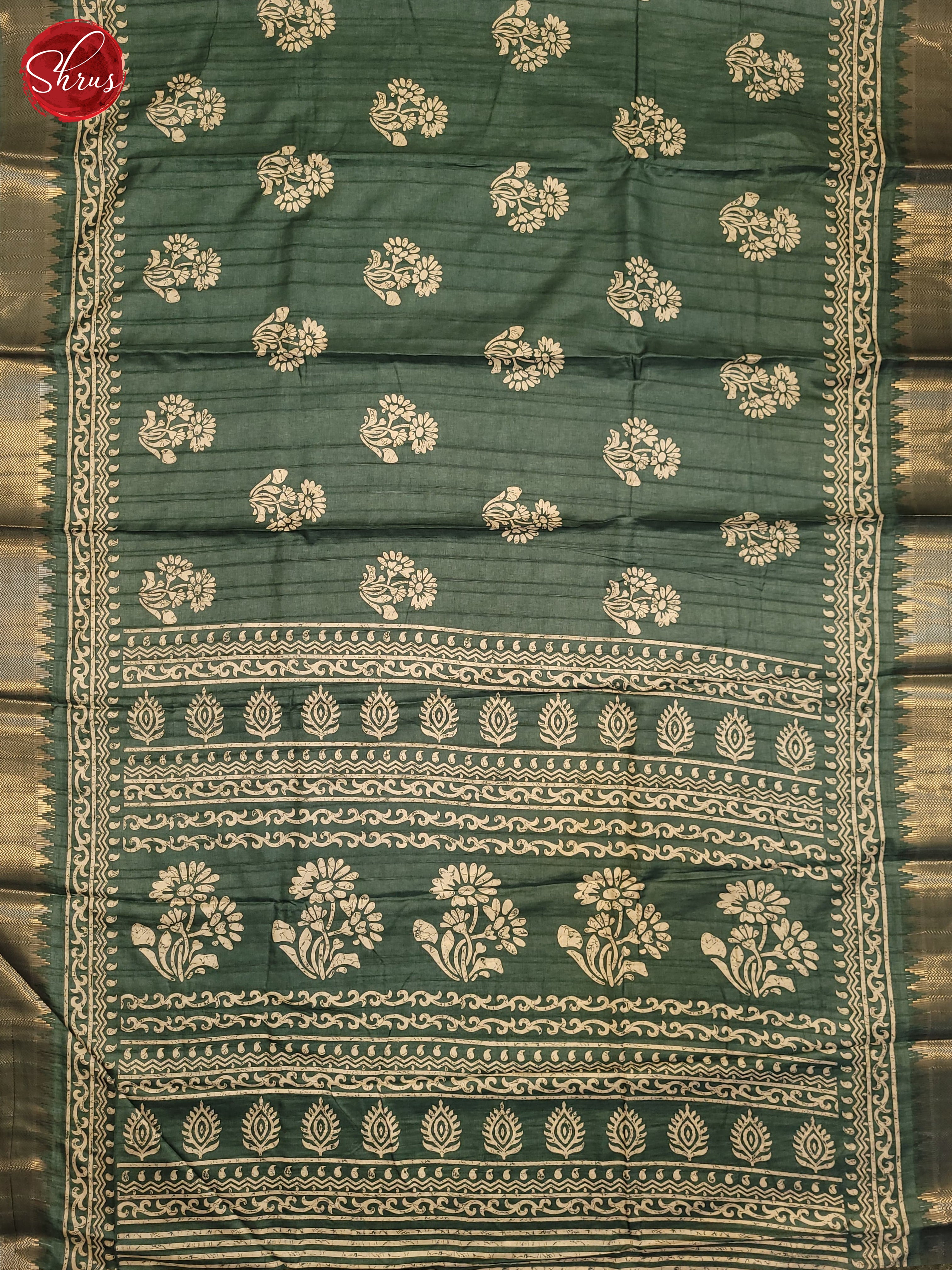 Pastel Green(Single Tone) - Semi Crepe Saree - Shop on ShrusEternity.com