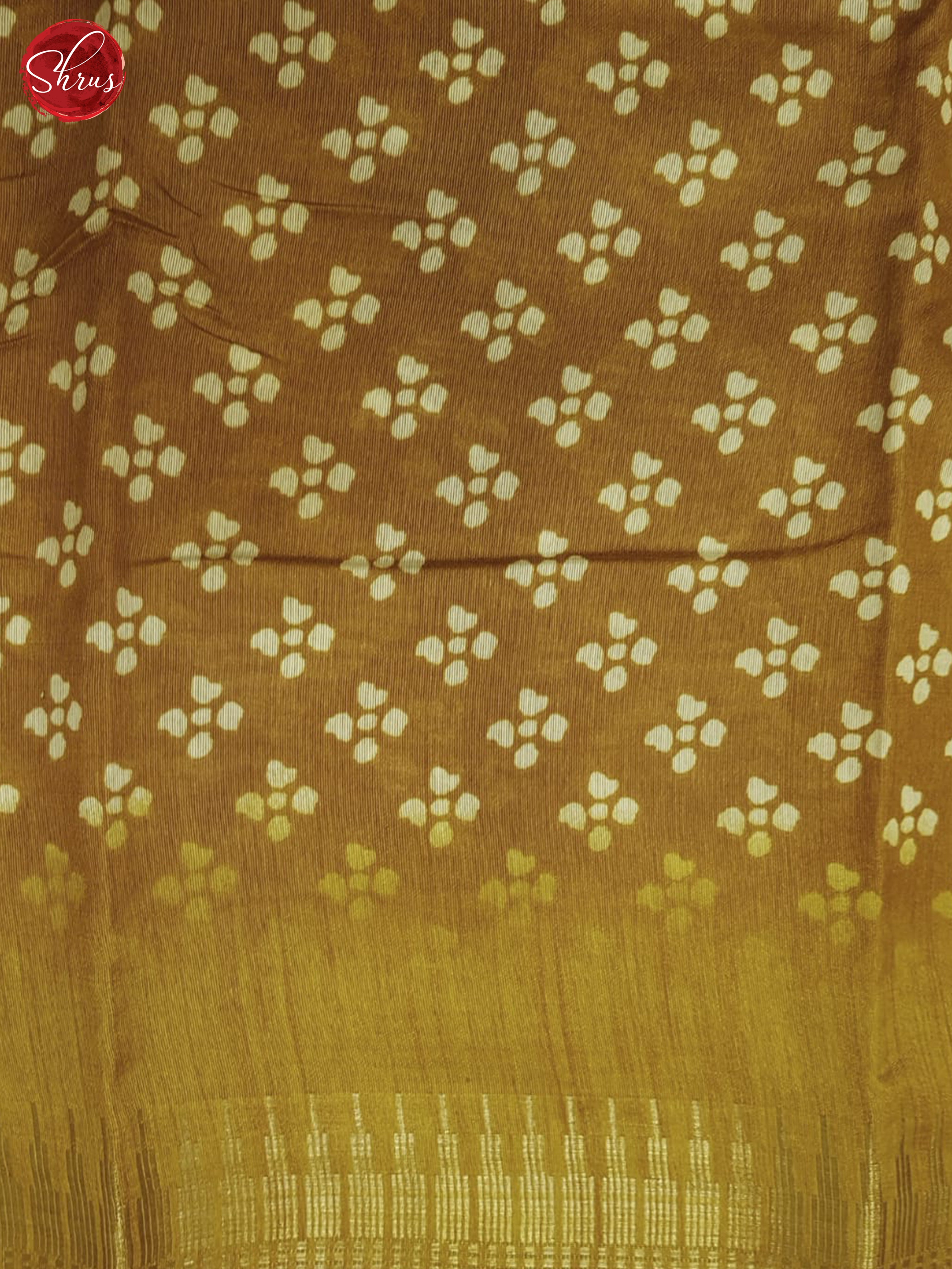 Mustard(Single Tone)- Matka Cotton Saree - Shop on ShrusEternity.com