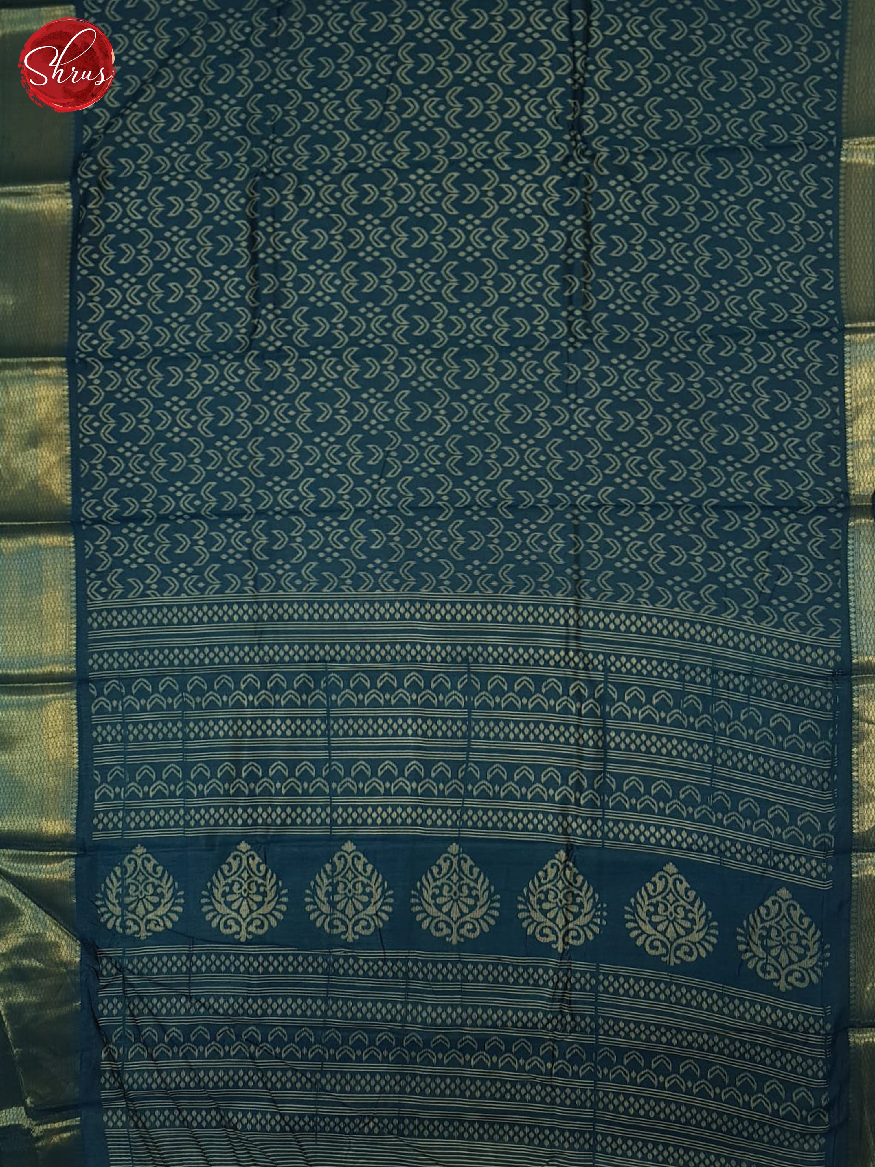 Blue(Single Tone) - Semi Crepe Saree - Shop on ShrusEternity.com