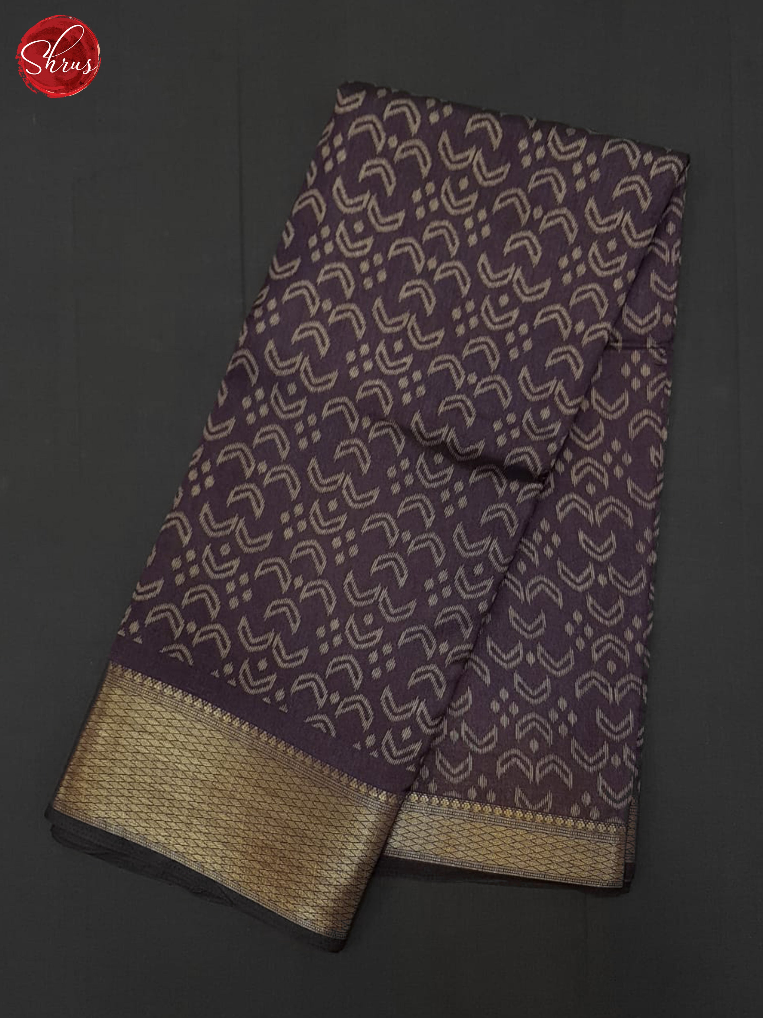 Dusty Violet(Single Tone)- Semi Crepe Saree - Shop on ShrusEternity.com