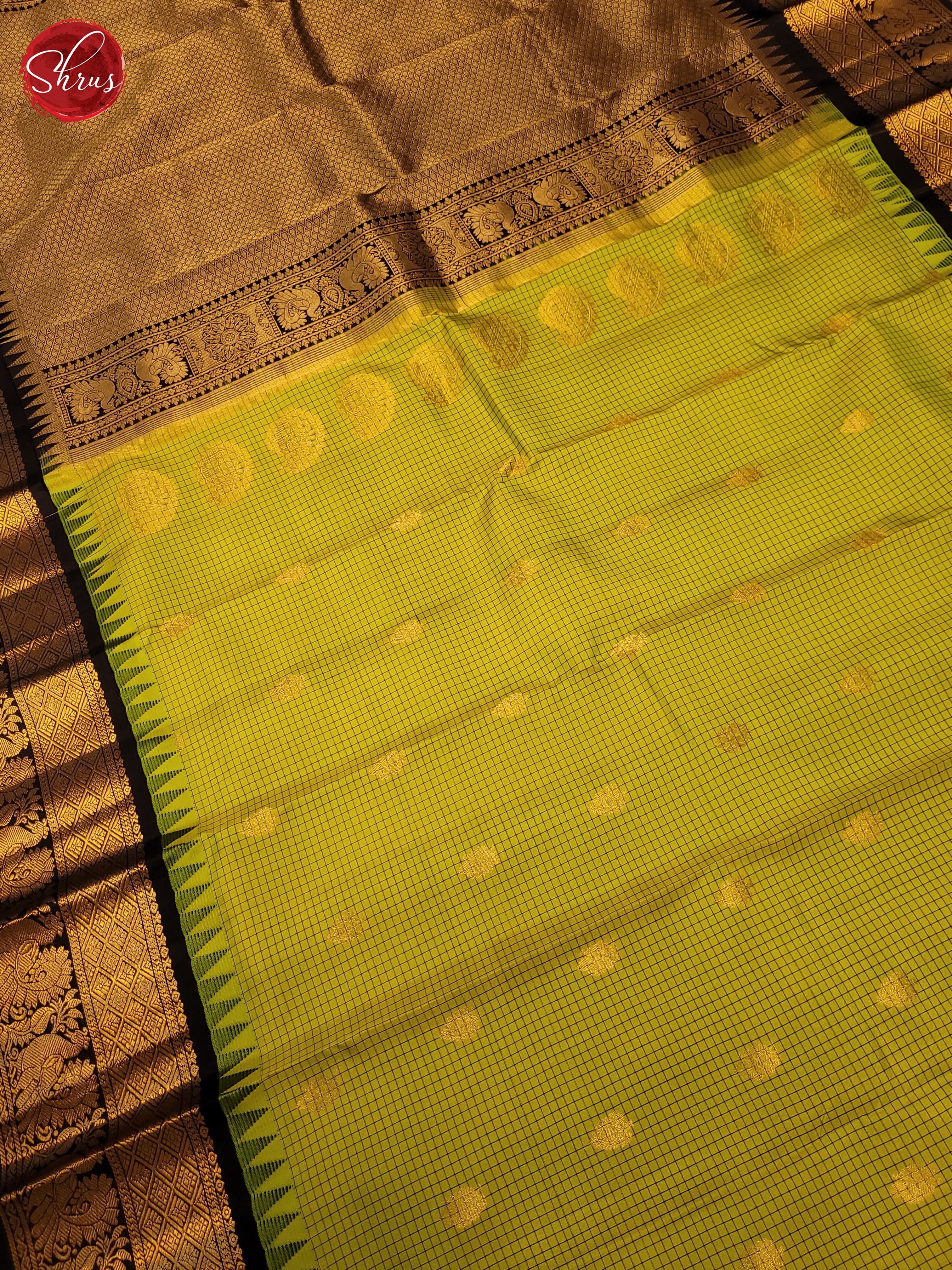 Green & Black - Gadwal silk Saree - Shop on ShrusEternity.com