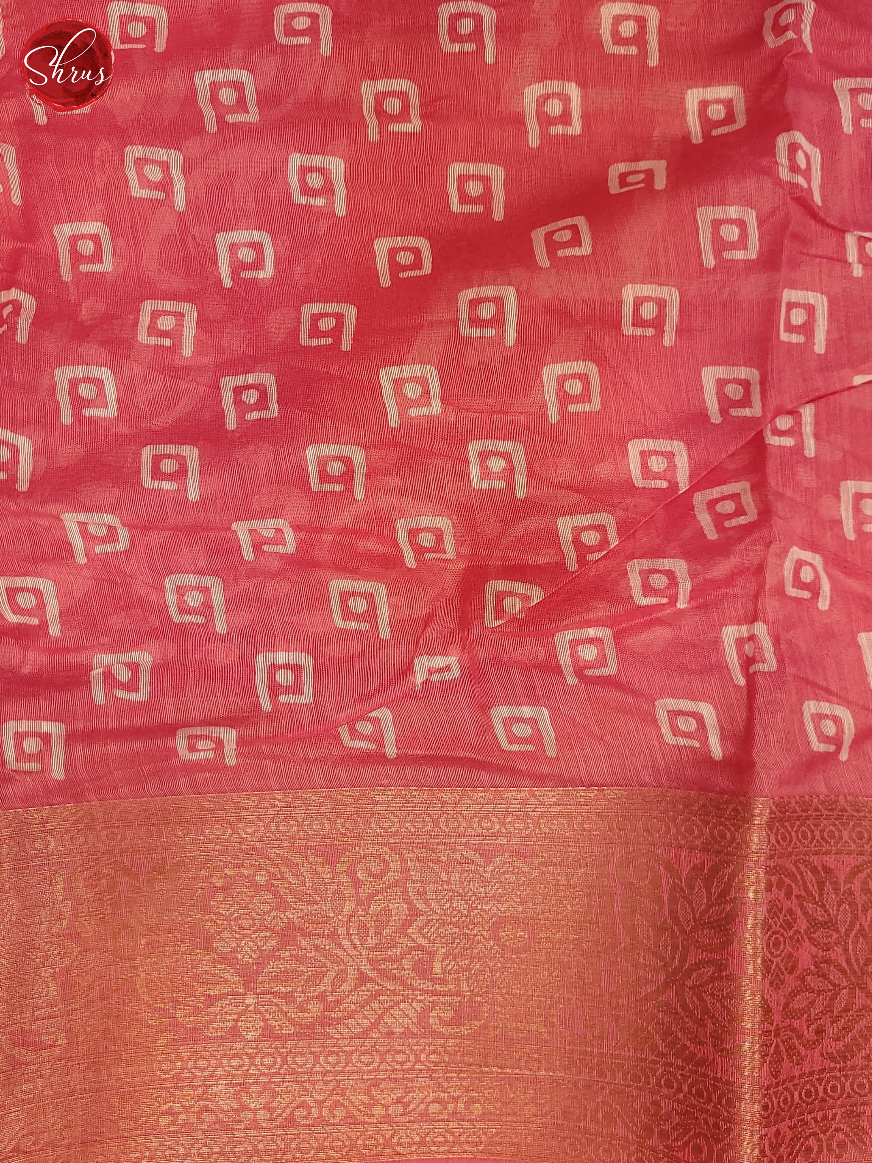 Pink(Single Tone) - Semi Matka Saree - Shop on ShrusEternity.com