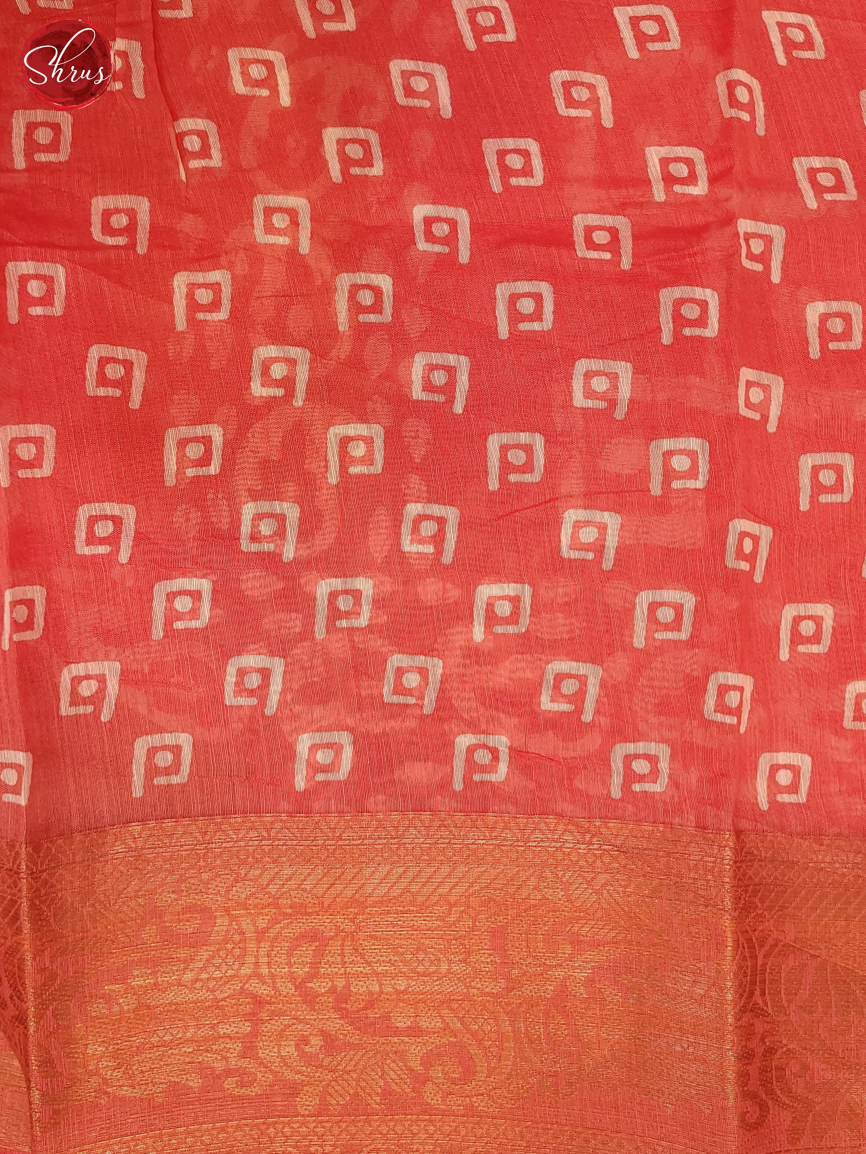 Peachish Pink(Single Tone) - Semi Matka Saree - Shop on ShrusEternity.com