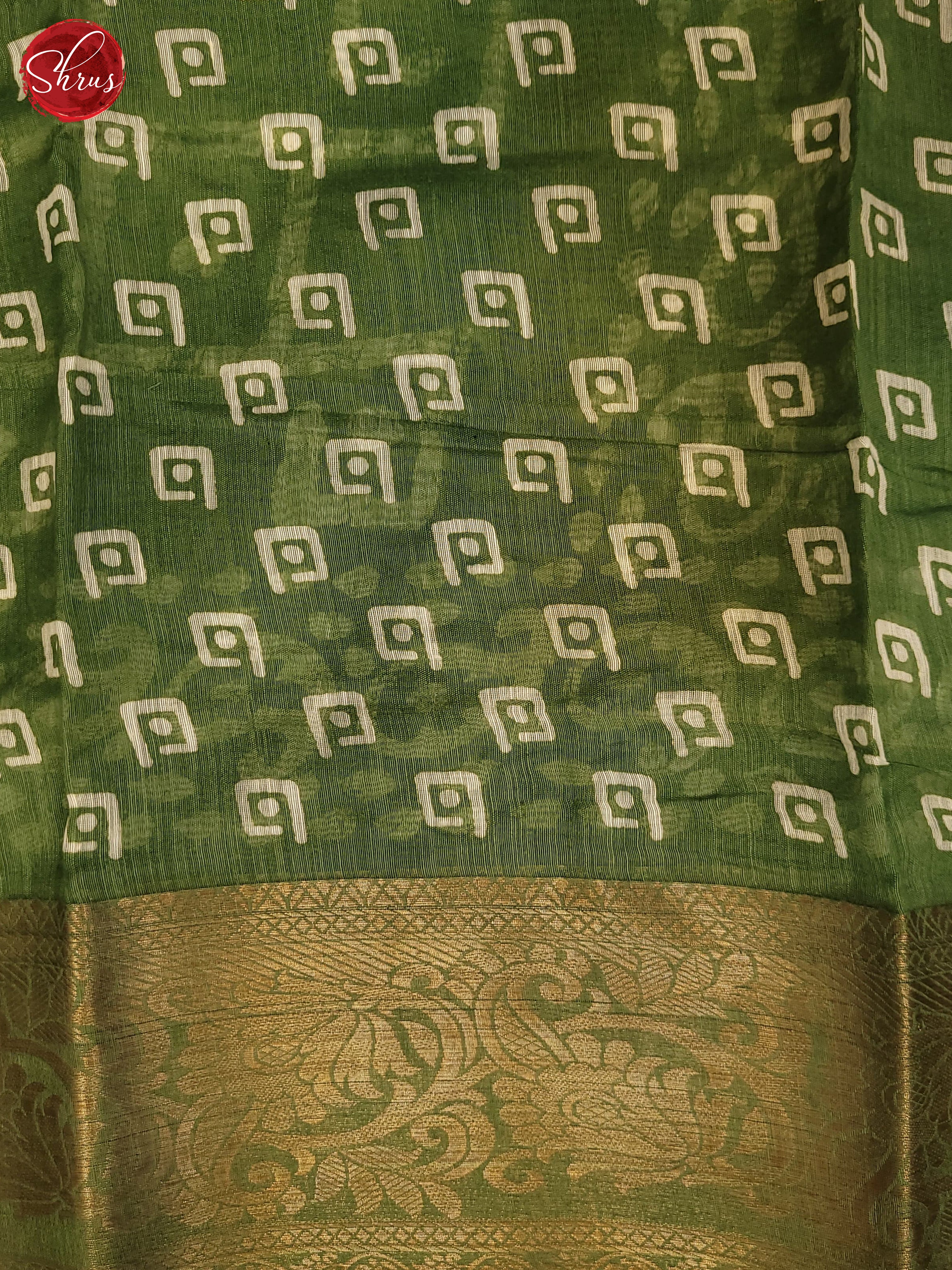 Green(Single Tone) - Semi Matka Saree - Shop on ShrusEternity.com