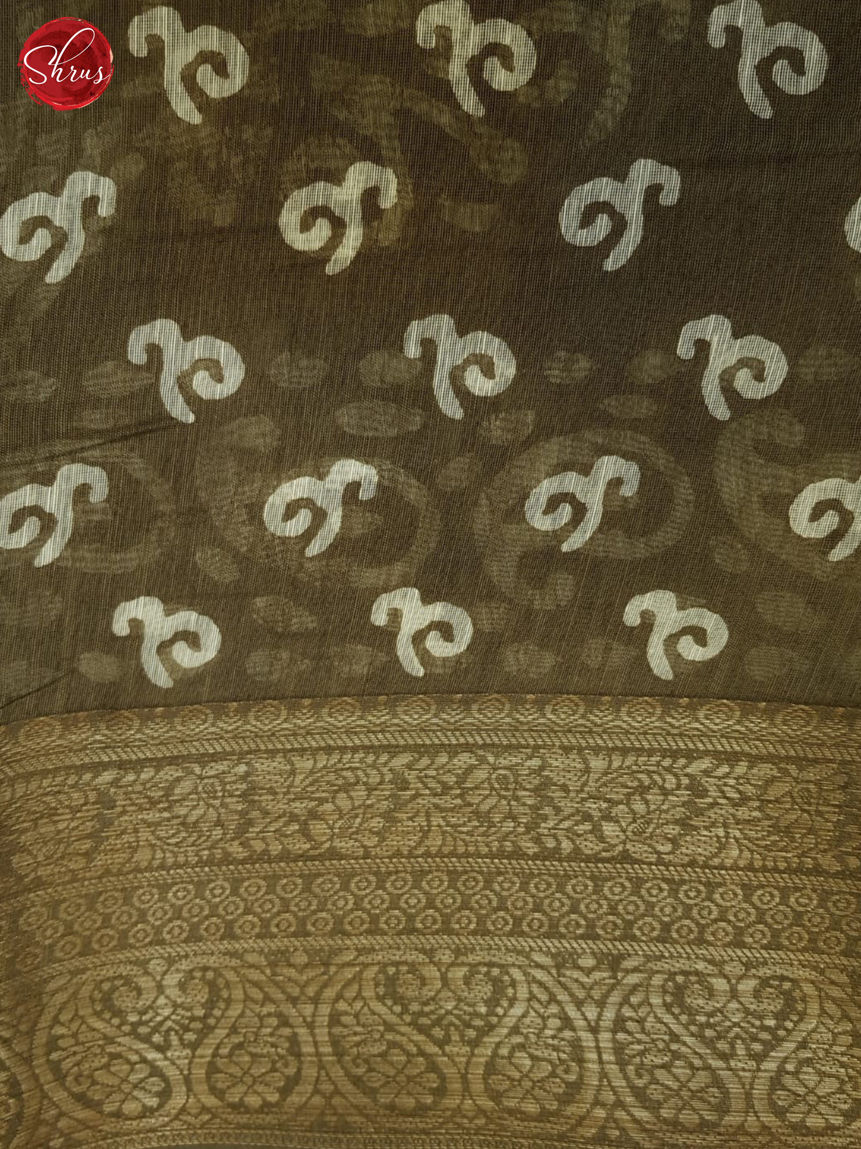 Brown(Single Tone) - Semi Matka Saree - Shop on ShrusEternity.com