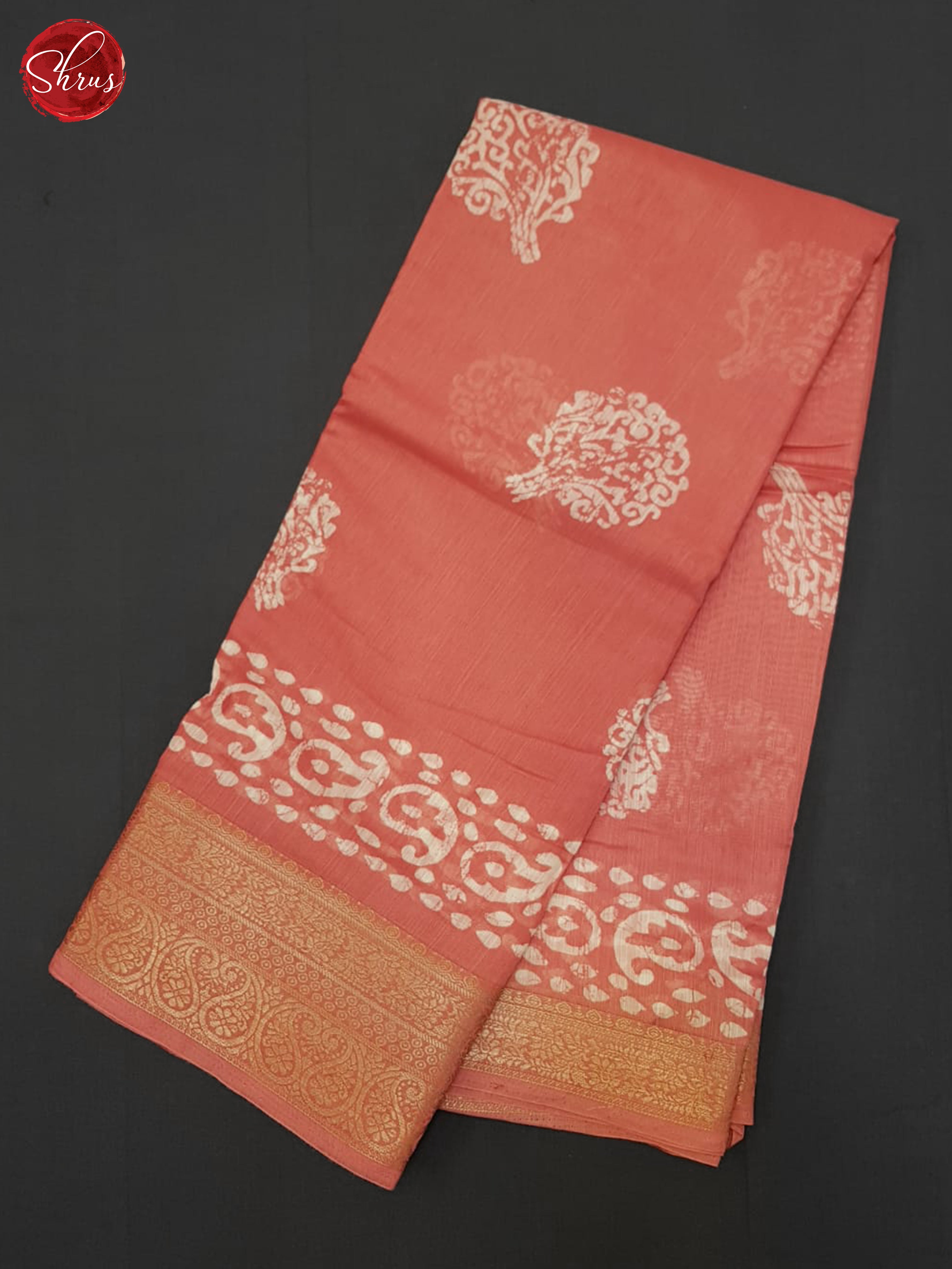 Pink(Single Tone) - Semi Matka Saree - Shop on ShrusEternity.com