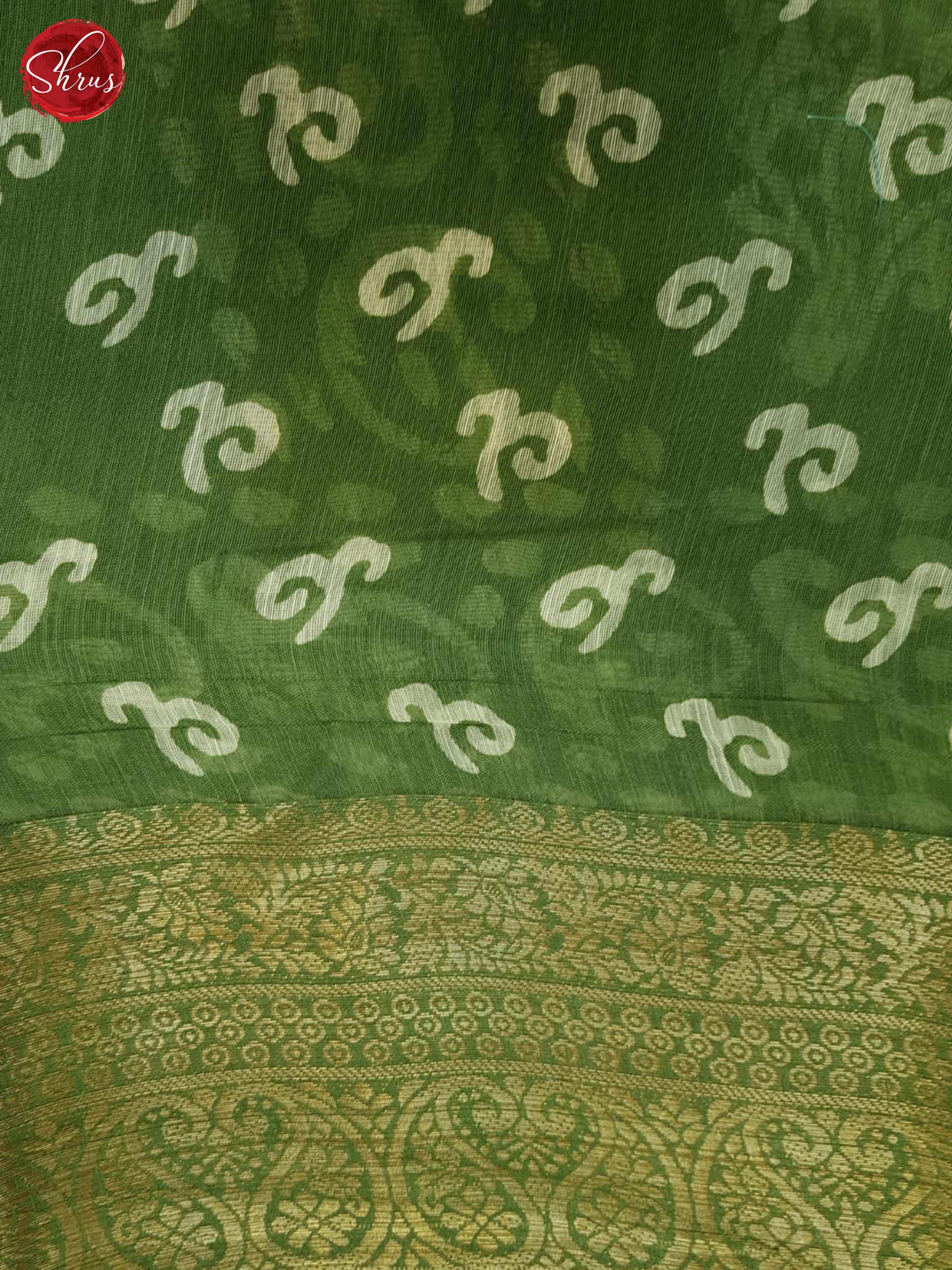 Green(Single Tone)- Semi Matka Saree - Shop on ShrusEternity.com