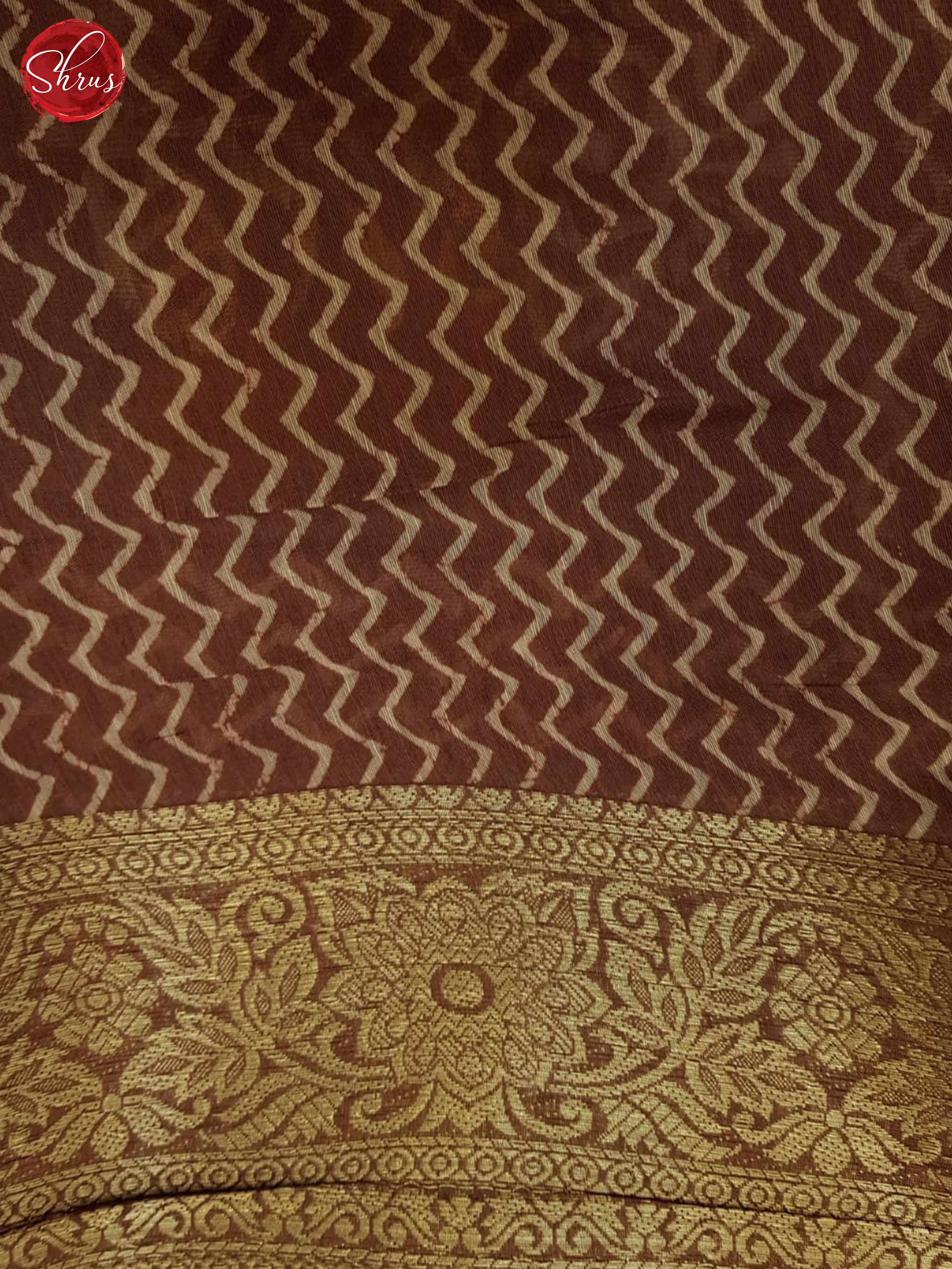 Brown(Single Tone)- Semi Matka Saree - Shop on ShrusEternity.com