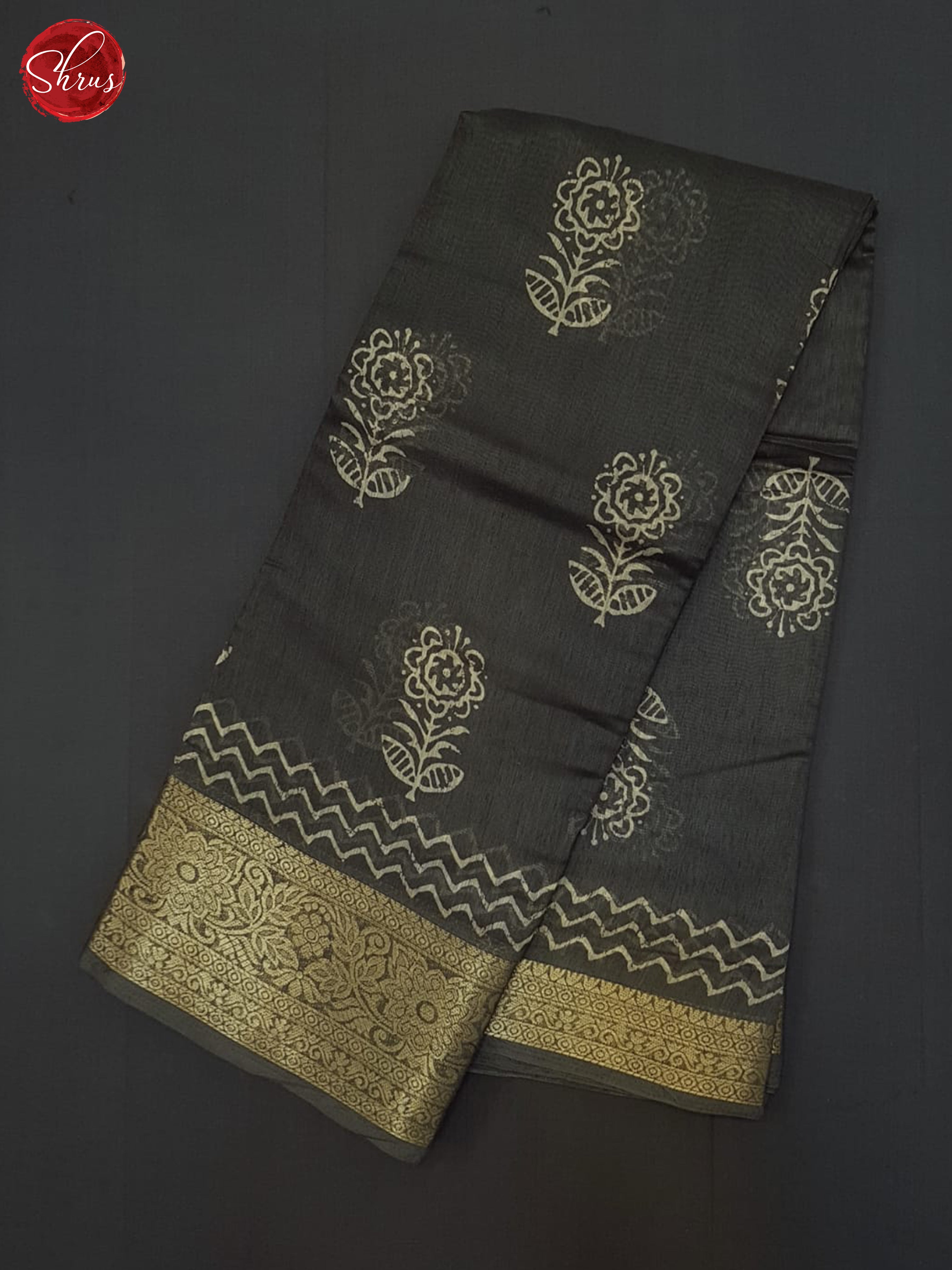 Grey(Single tone) - Semi Matka Saree - Shop on ShrusEternity.com