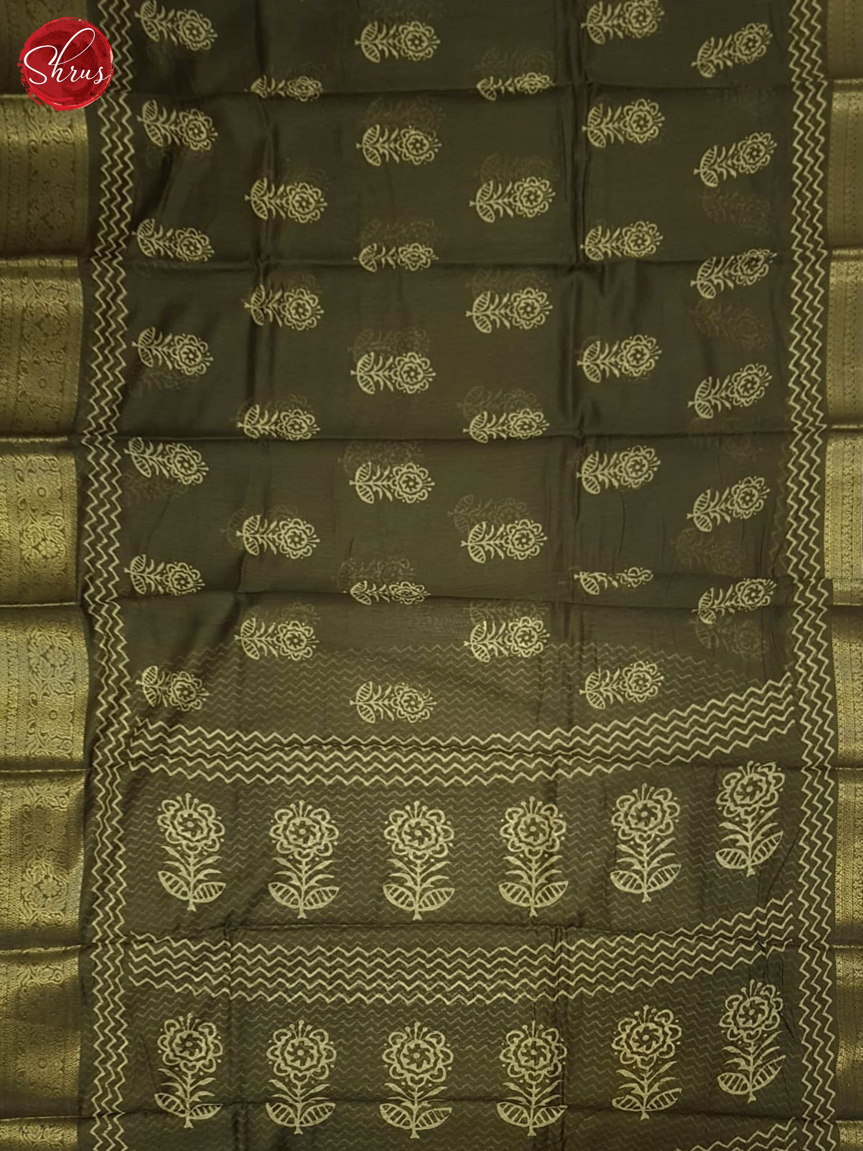 Green(Single Tone) - Semi Matka Saree - Shop on ShrusEternity.com