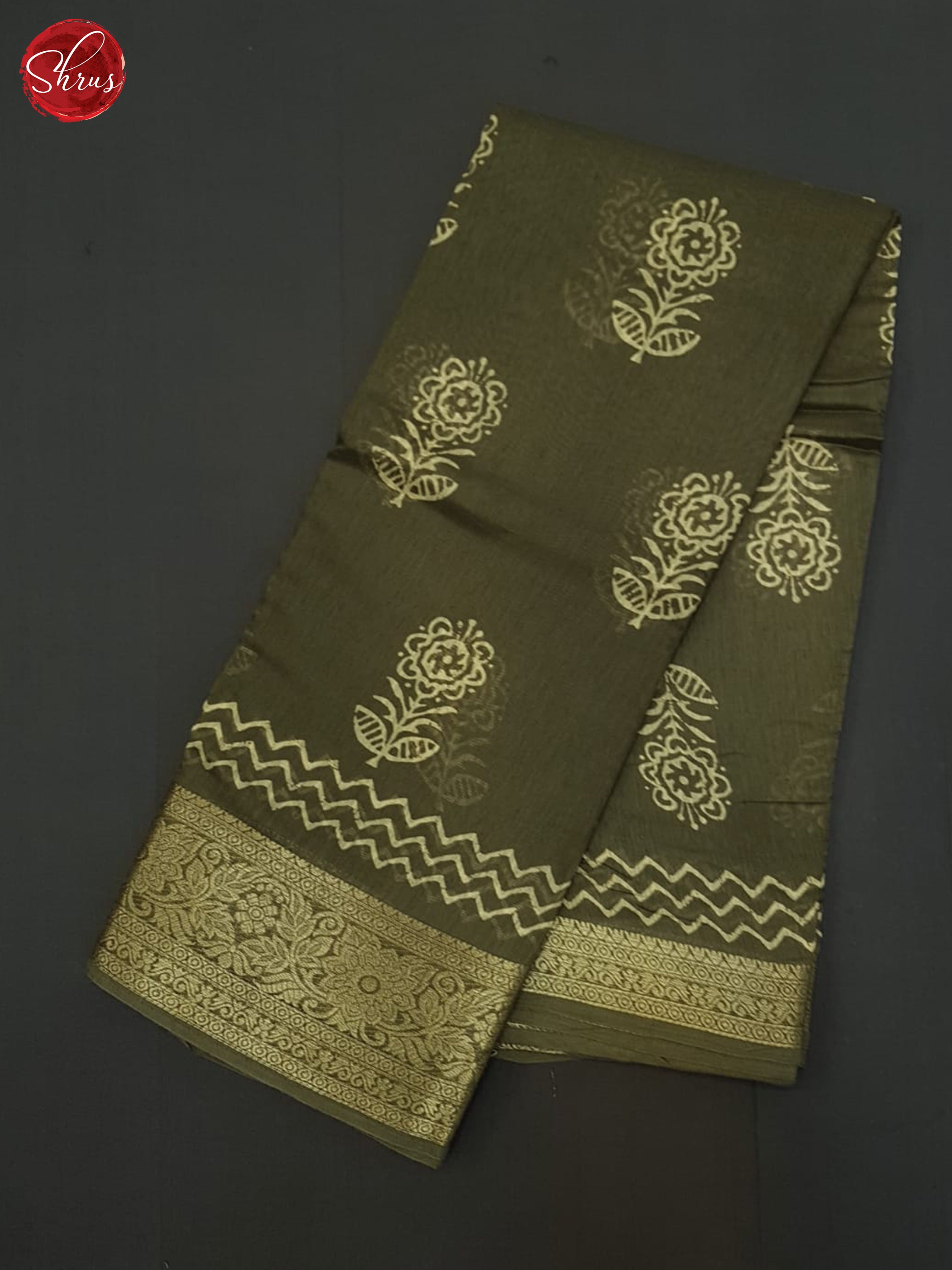 Green(Single Tone) - Semi Matka Saree - Shop on ShrusEternity.com