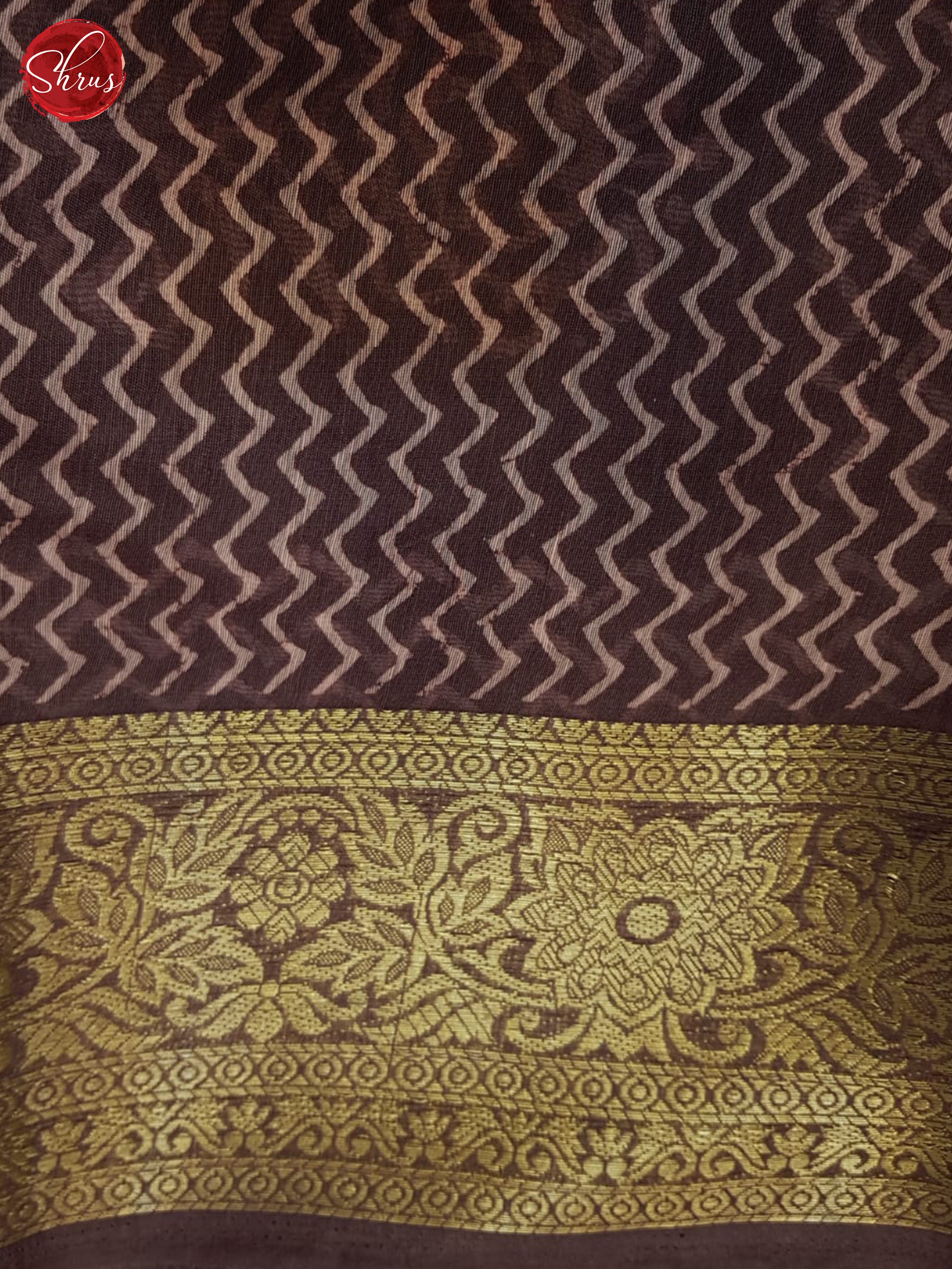 Brown(SIngle Tone) - Semi Matka Saree - Shop on ShrusEternity.com