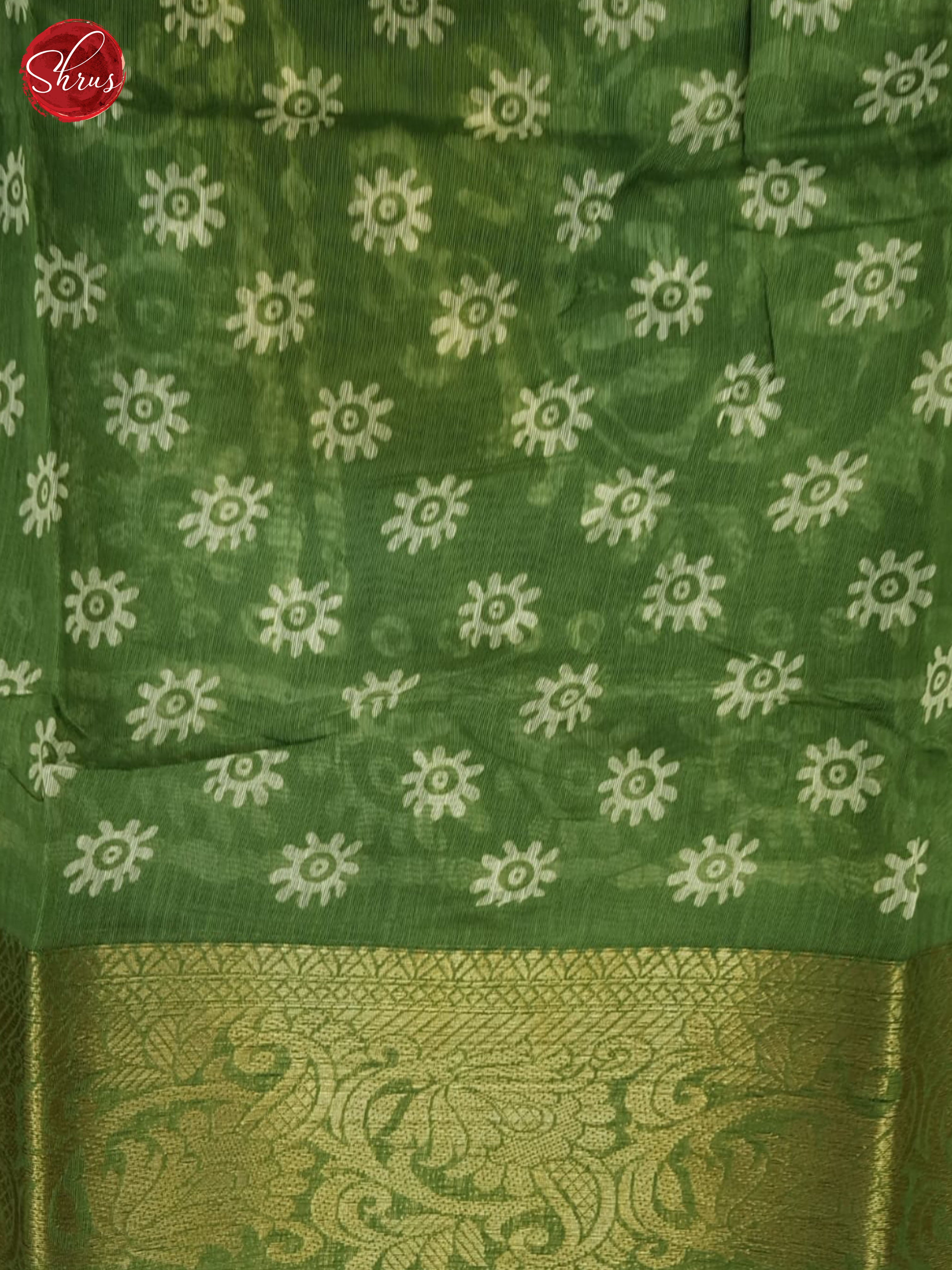 Green(Single Tone) -Semi Matka Saree - Shop on ShrusEternity.com