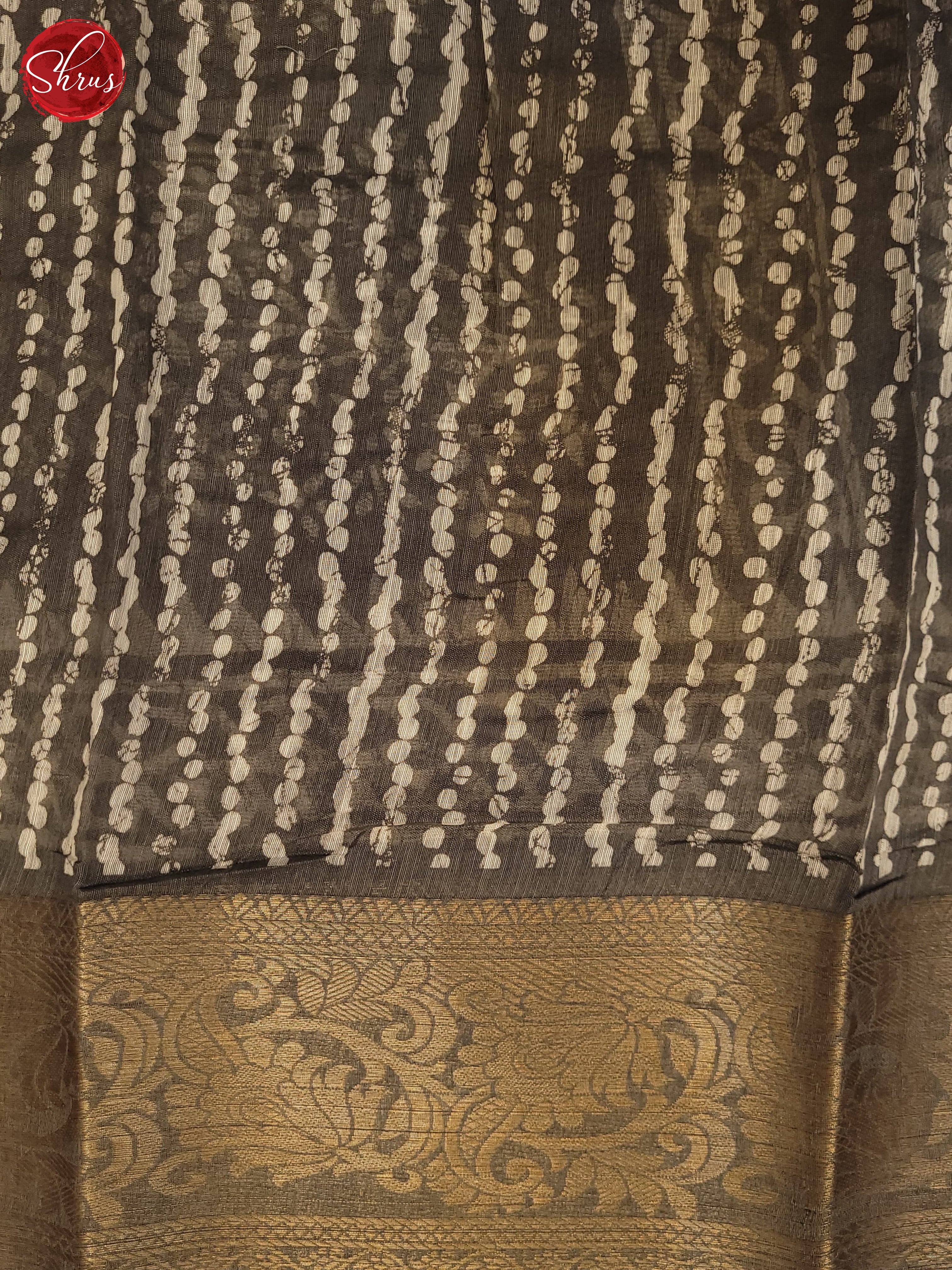 Grey(Single Tone)- Semi Matka Saree - Shop on ShrusEternity.com