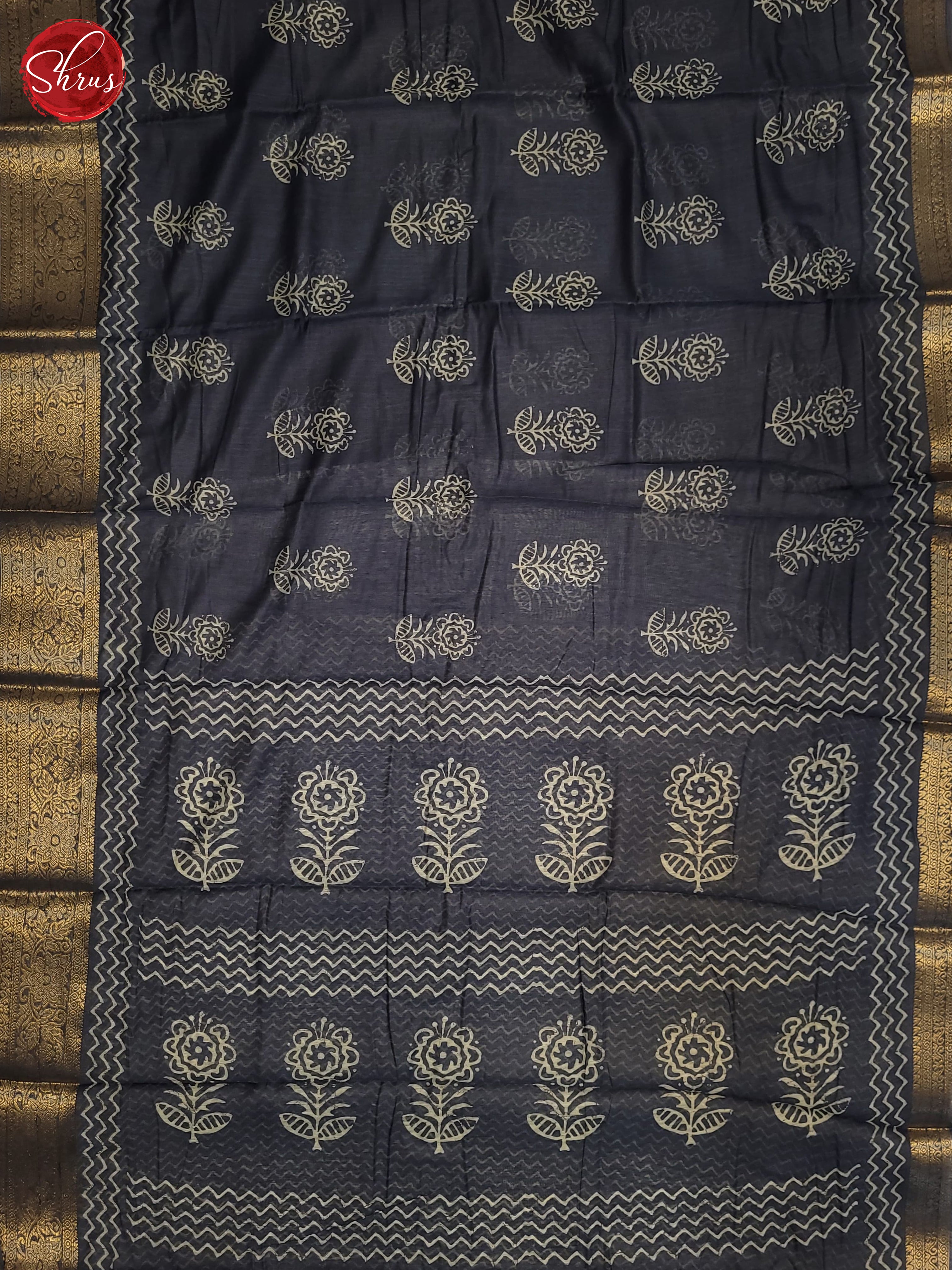 Grey(Single Tone) - Semi Matka Saree - Shop on ShrusEternity.com