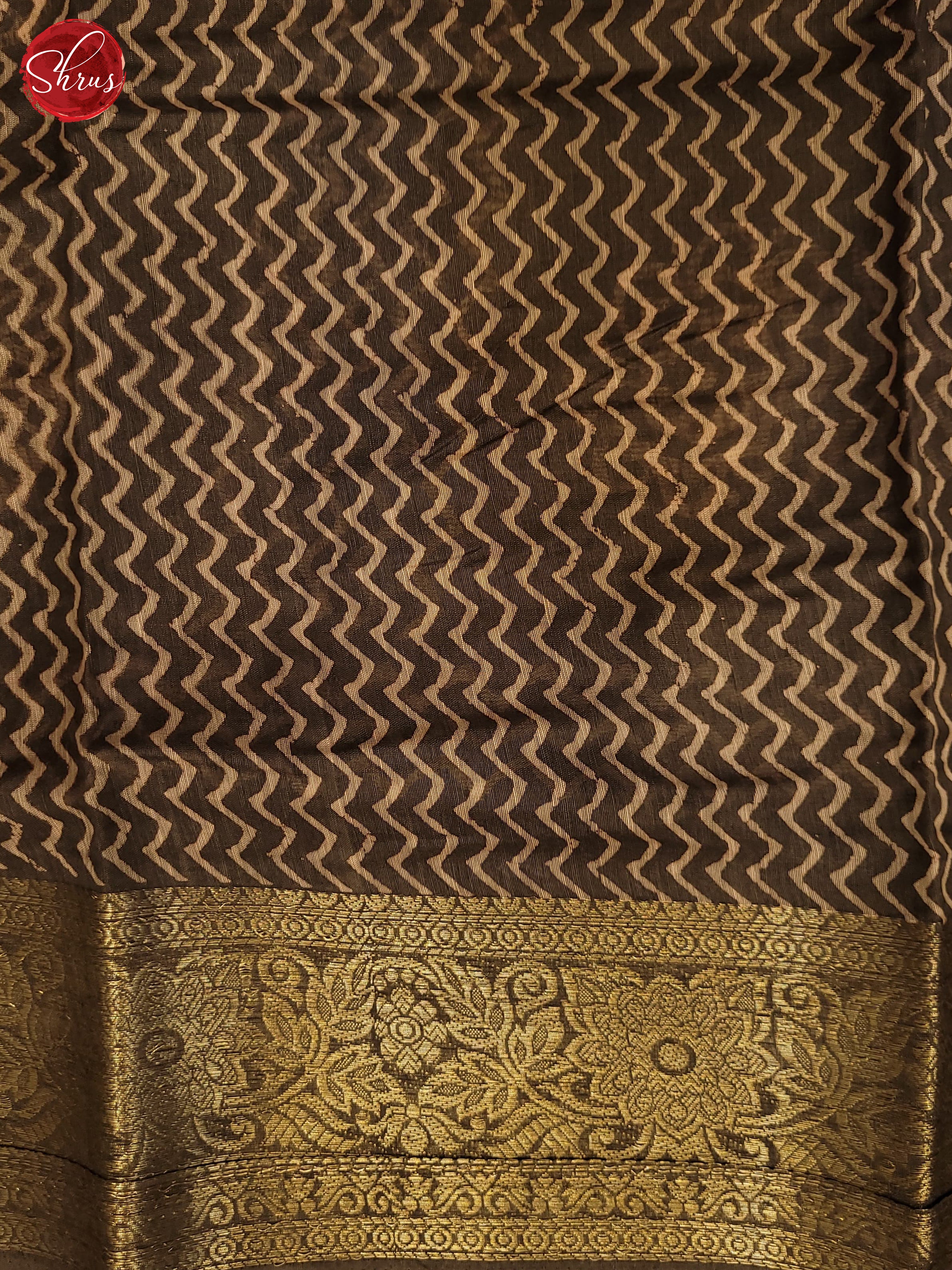 Brown(Single Tone) - Semi Matka Saree - Shop on ShrusEternity.com