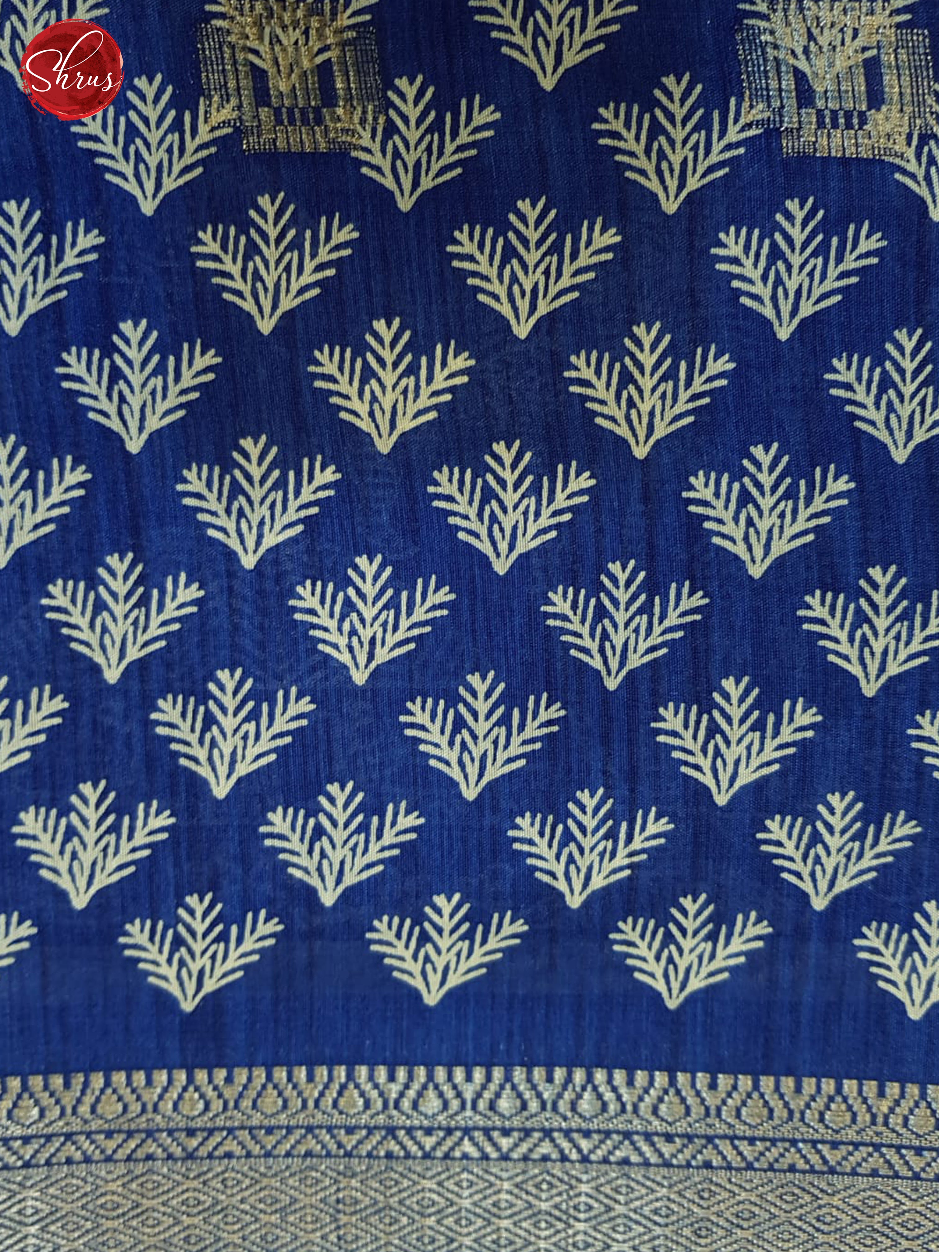 Blue(Single Tone) - Semi Crepe Saree - Shop on ShrusEternity.com